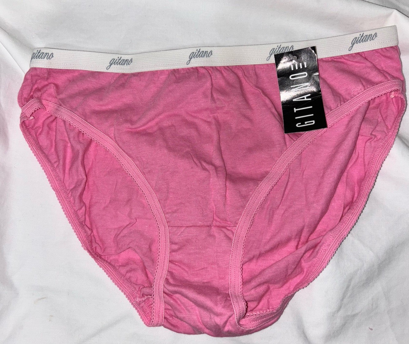 Vintage Gitano Bikini Panty Size 7 / L Pink