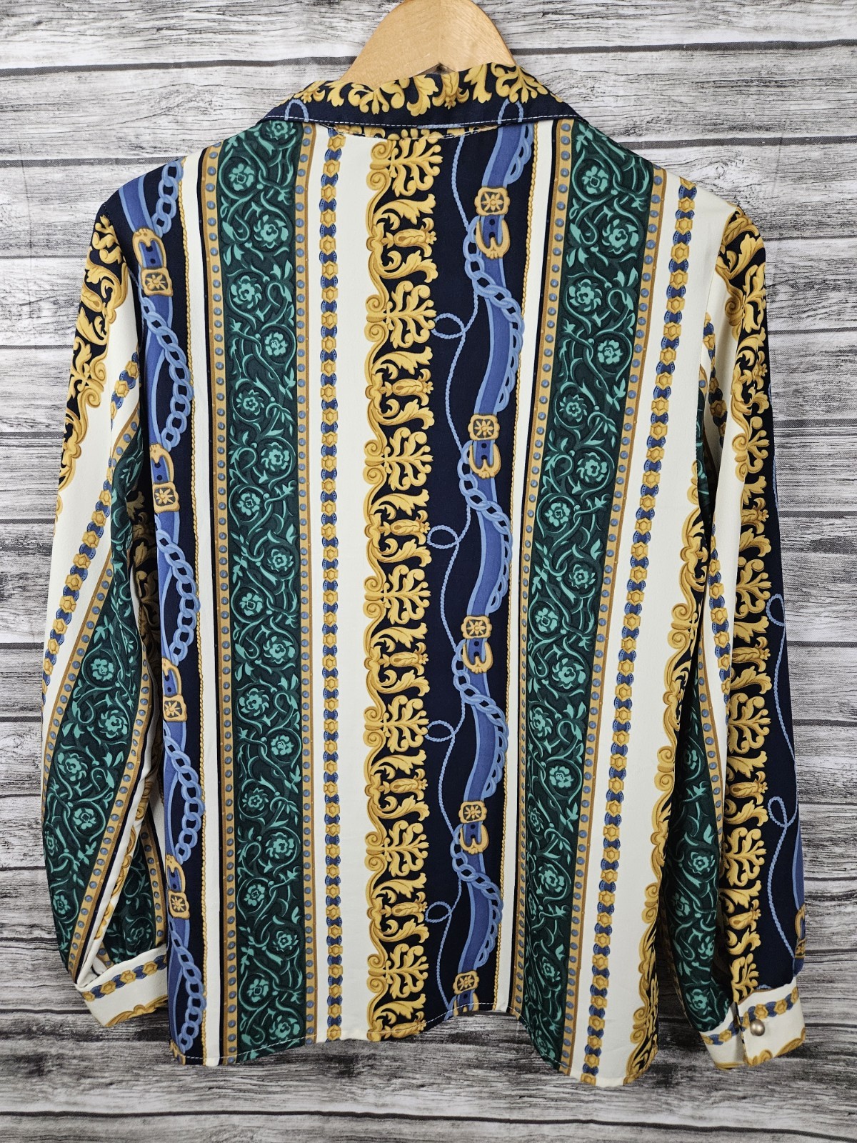 Vintage Graff Californiawear Women&rsquo;s 8 Stripe Mix Patterns Longsleeve Top