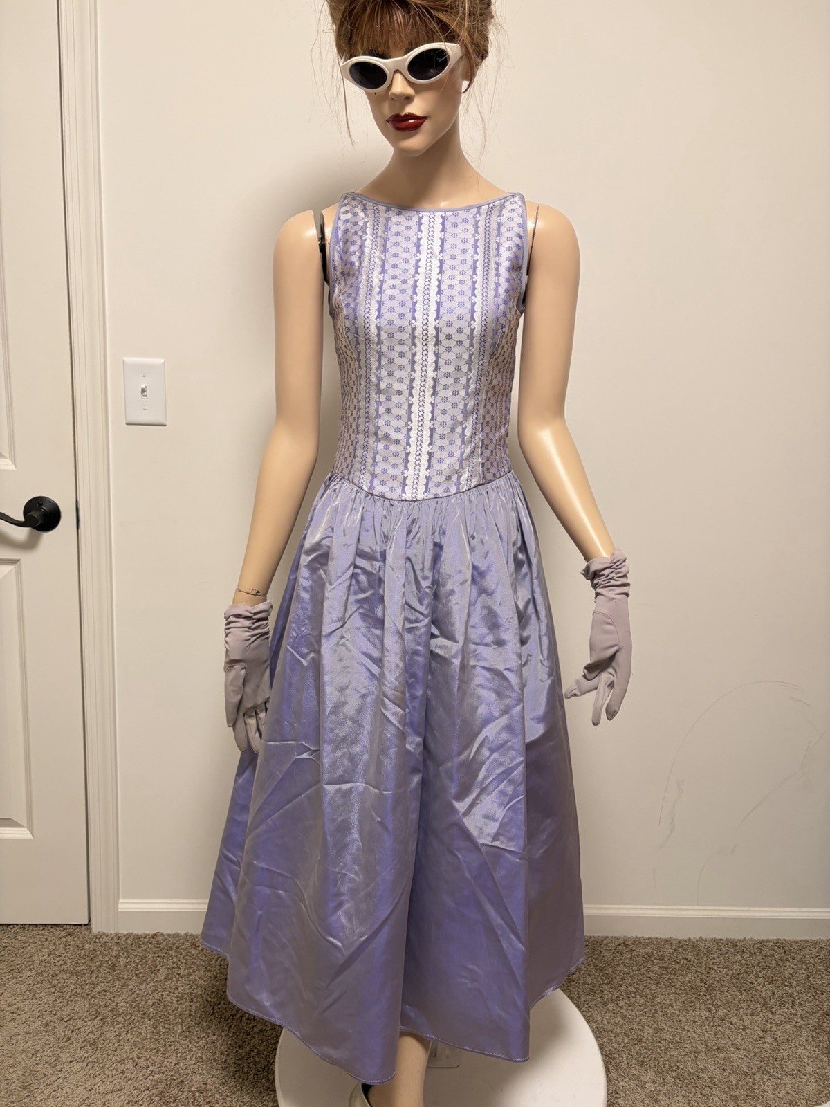 VTG JESSICA MCCLINTOCK-GUNNE SAX MILLENIUM 2000 LAVENDER PROM PARTY DRESS – SZ 5