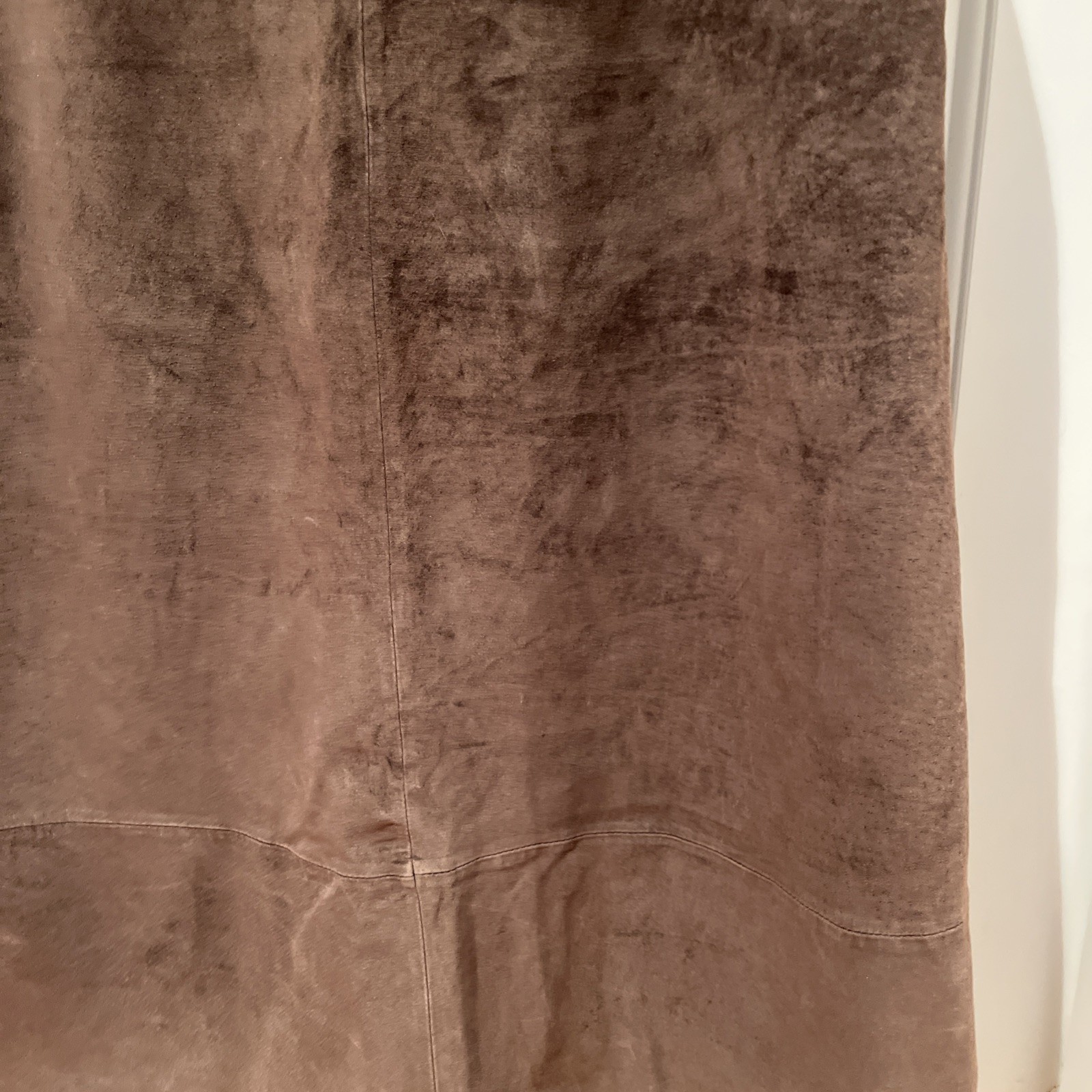 💝💐💕Stan Herman Studio Maxi Skirt Wm-16 Elegant Taupe Suede Lined EUC Read*