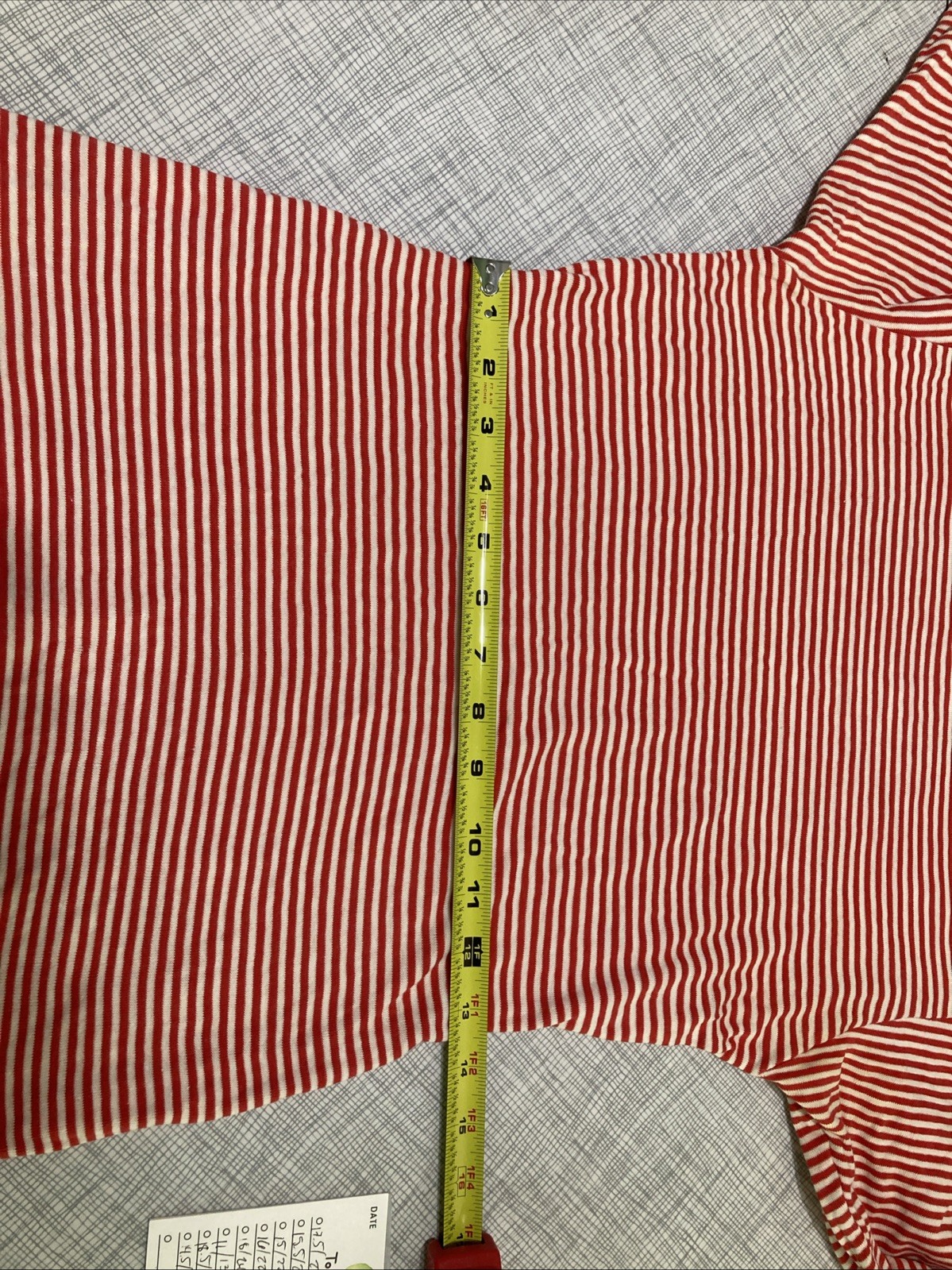 Vtg 60s Duofold Striped Base Layer Thermal Top Red Crewneck Wool Blend Womens XS