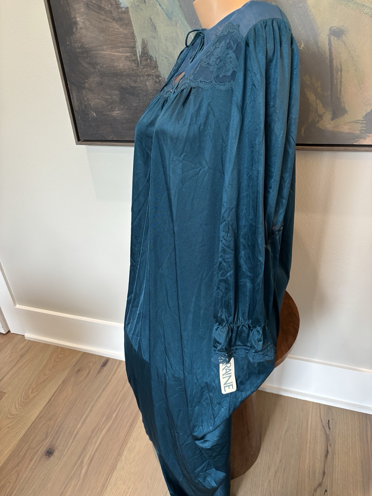 NWT Lorraine Green Button Nightgown Cottagecore Prairie Coquette Victorian L