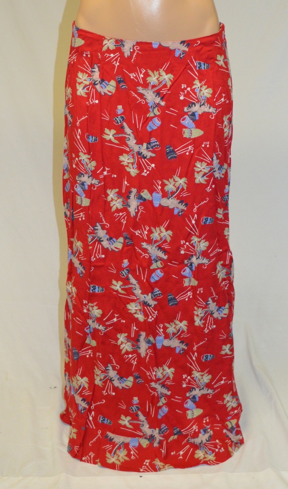 Kendall Creek Collections Vintage 80s 90s Tropical Jamaica Print Skirt size S
