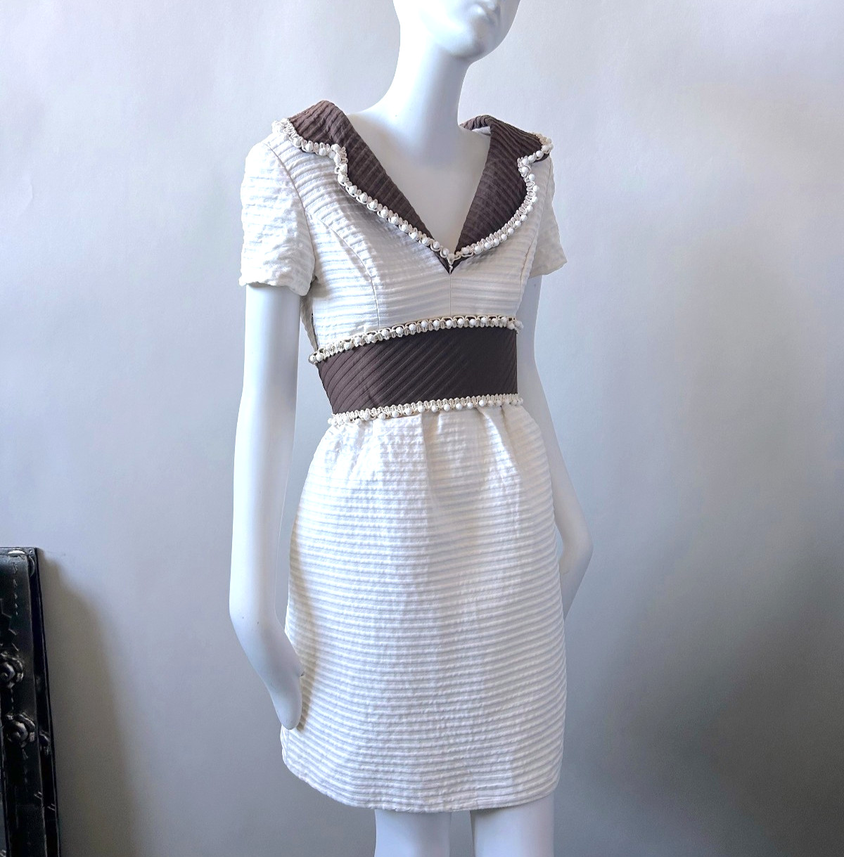 Elegant Oscar De La Renta 1960s Mini Dress Uptown 60&rsquo;s Mad Men Chic sz XS