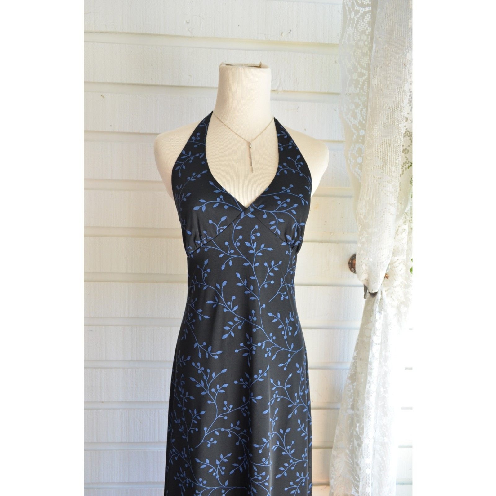 Vintage 90&rsquo;s/Y2K Byer Too! Halter Dress Open Back Whimsy Goth – L