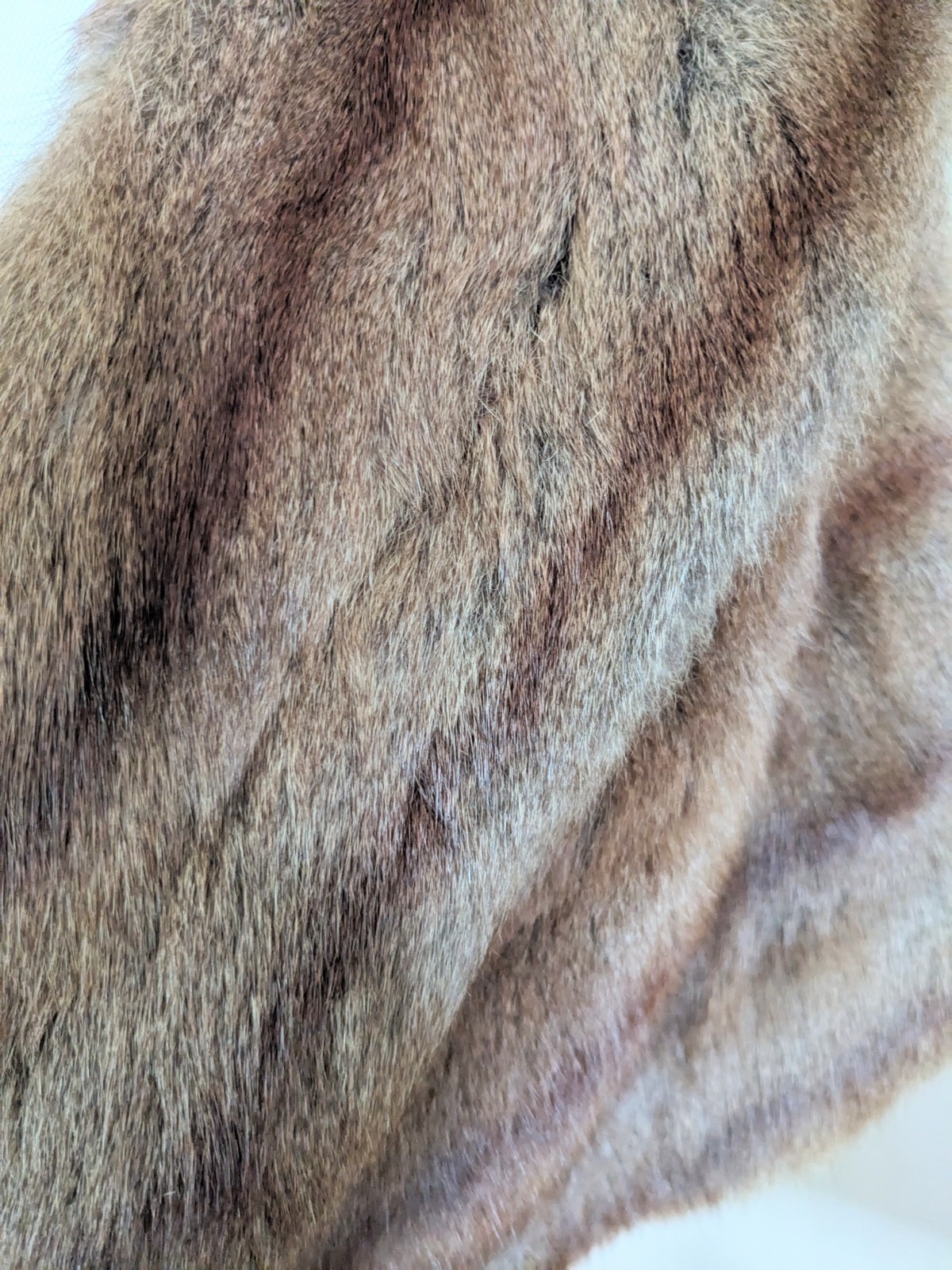 Vintage 1940s A-F Schwalbe Furs Toledo Mink Capelet Real Fur Multi-Tone Brown