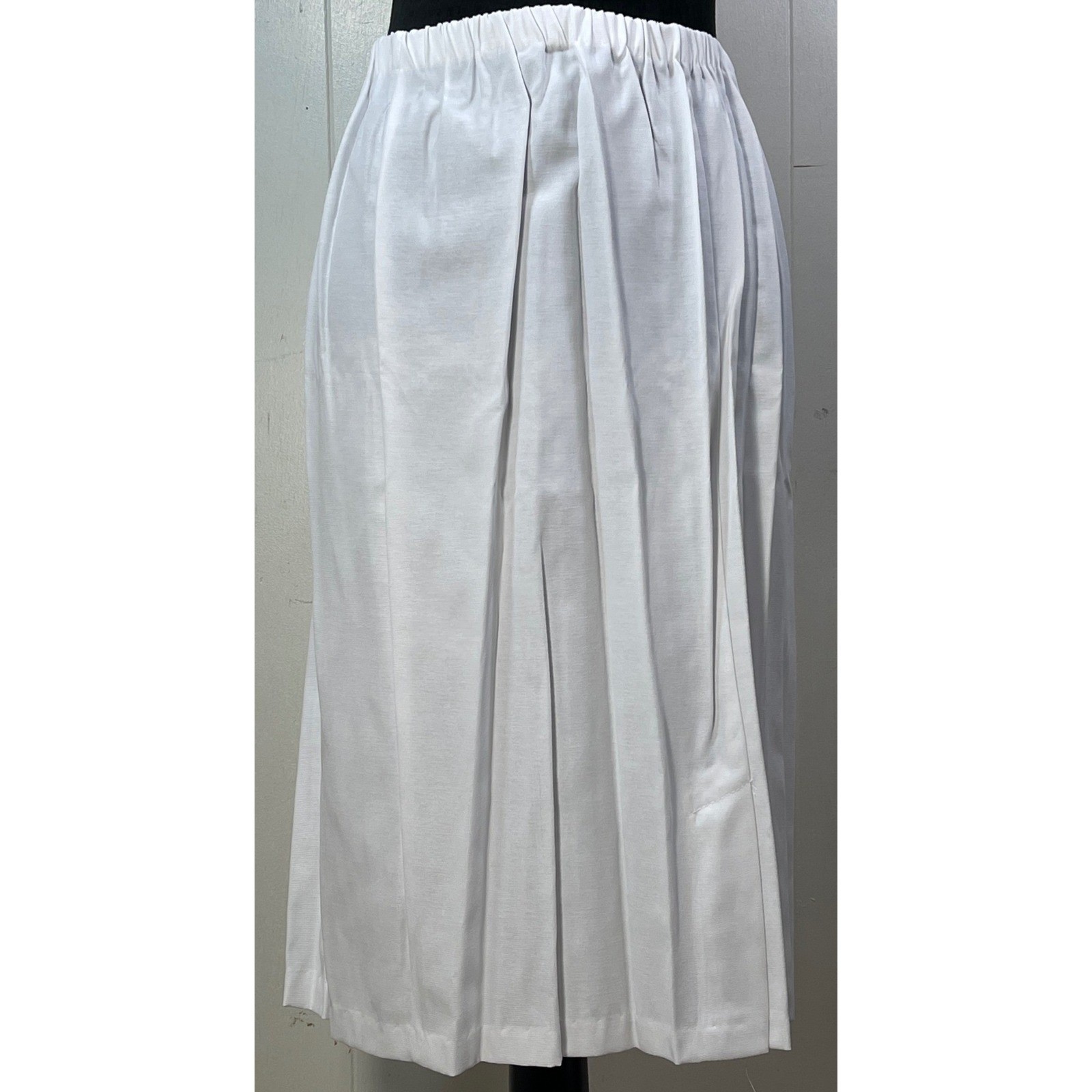 Pablo Collection White 2pc Skirt Set Scalloped Pearl Button Blazer 18 Victorian