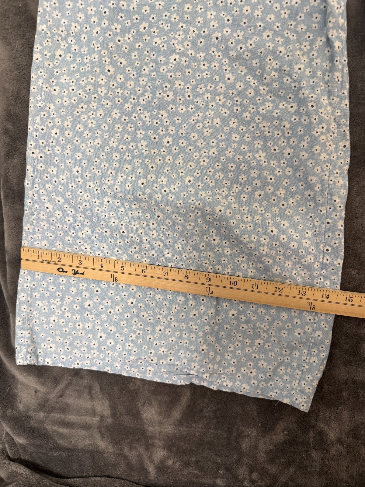 American Eagle Floral Boho Cottage Smocked Waist Wide Leg High Waist Pants Small