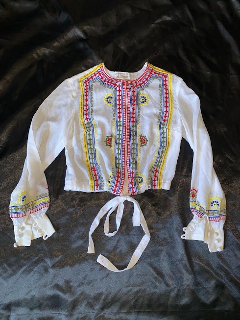 Tesoro&rsquo;s, Women&rsquo;s Vintage Top, Embroidered, See Description For Measurements.