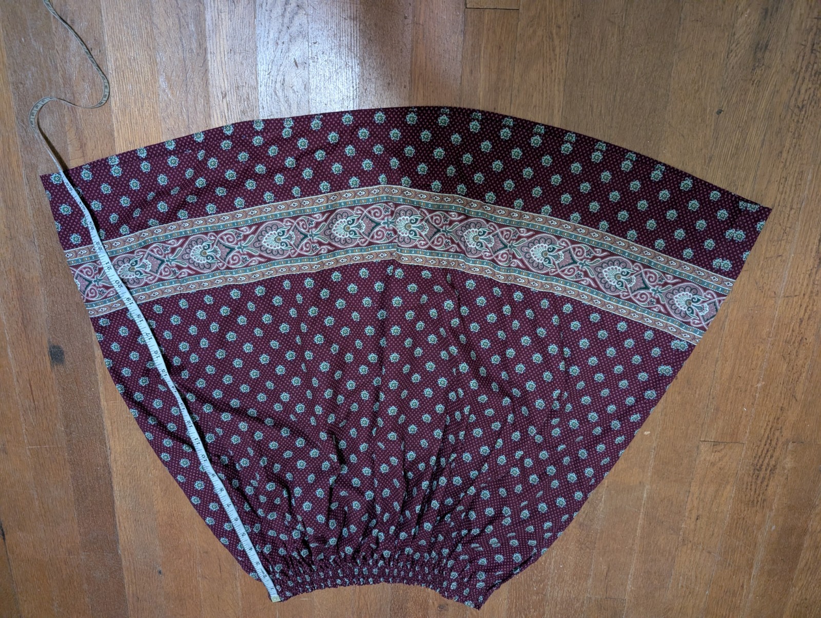 Vintage 80s Vera Bradley Quilted Jacket Tank Skirt & Sash Set Medium Maroon