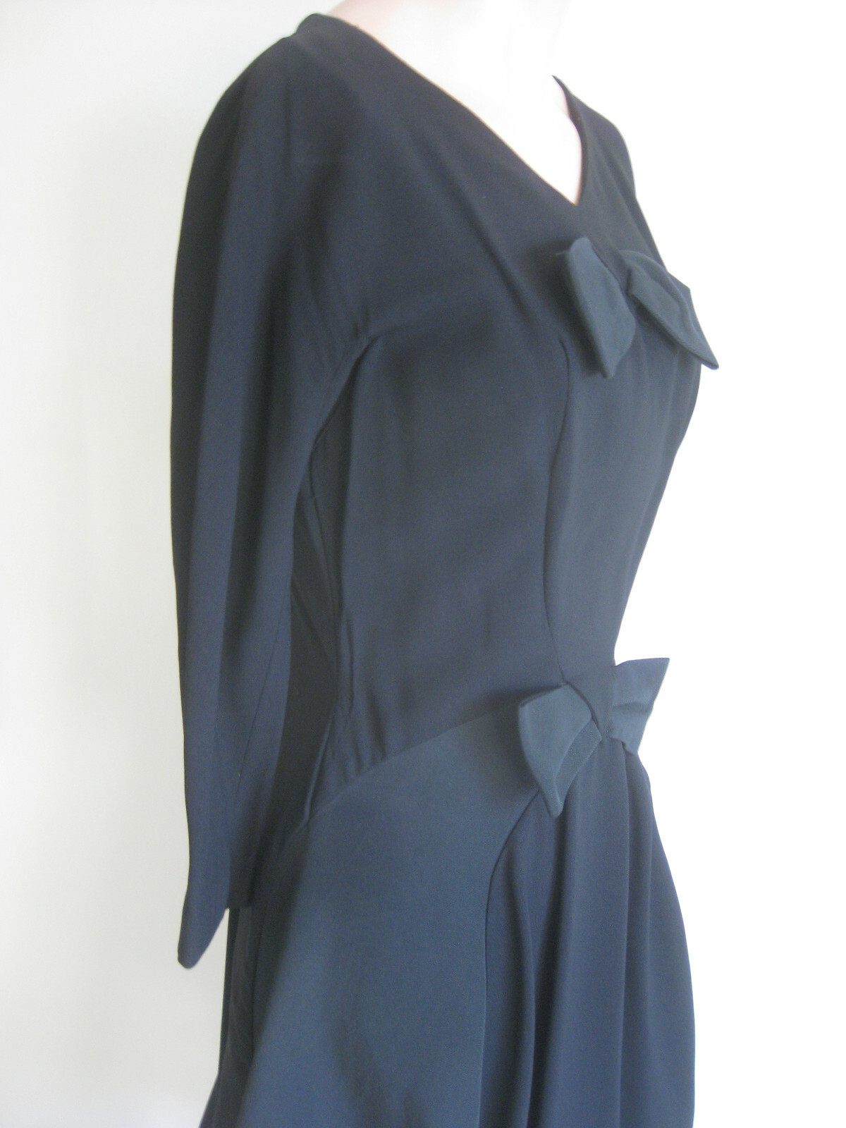 1950s 60s vintage BLACK Cocktail Party Dress