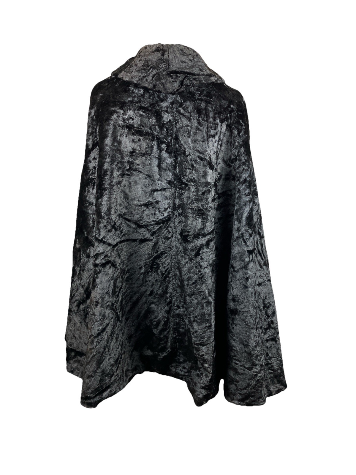 C 1880s 1890s Crushed Velvet Plush Cape Vampire Goth Victorian