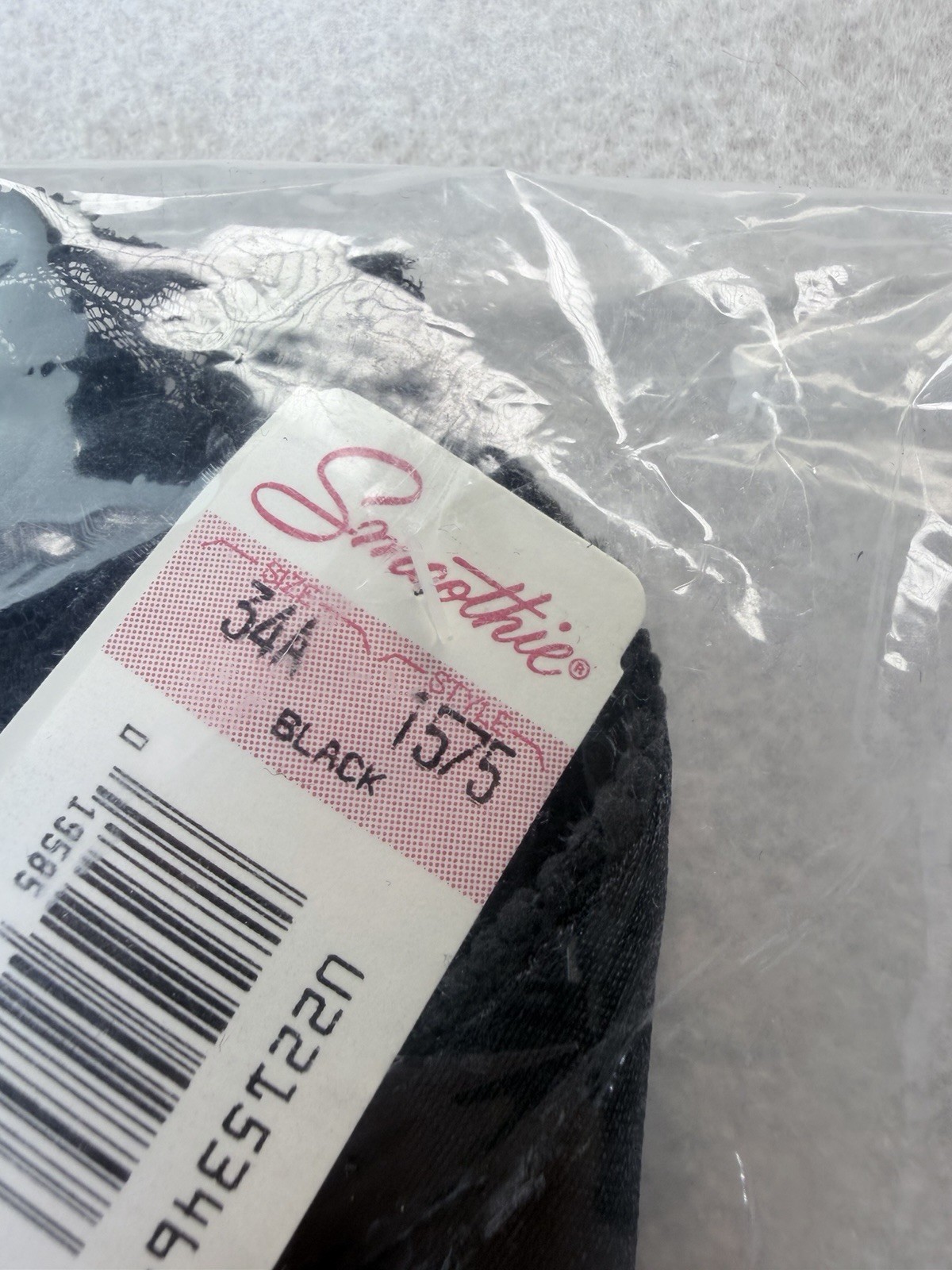 VTG 90s Smoothie Strapless Body Briefer Black Lace Teddy Bodysuit Shapewear 34