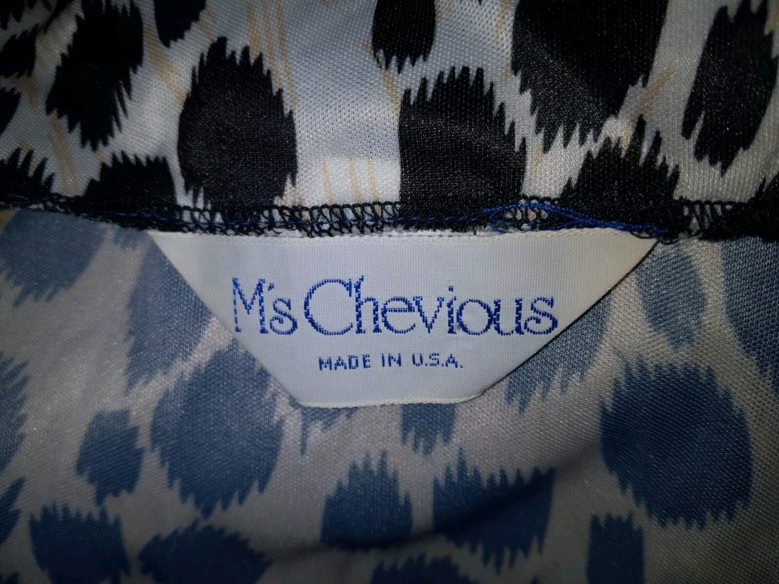 Vintage 70s Ms Chevious Leopard Silky Nylon Muumuu Caftan Nightgown Lingerie L