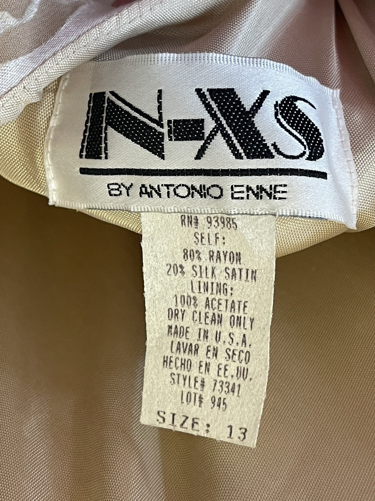 Vintage Designed Exclusively By IN-XS For Dillards Dress Sz 13 NWT