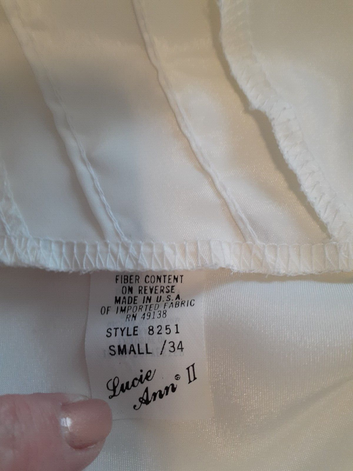 NWOTLucie Ann II Cami 34 Small Ivory Vintage Front Tucks/Dressy or Layering…