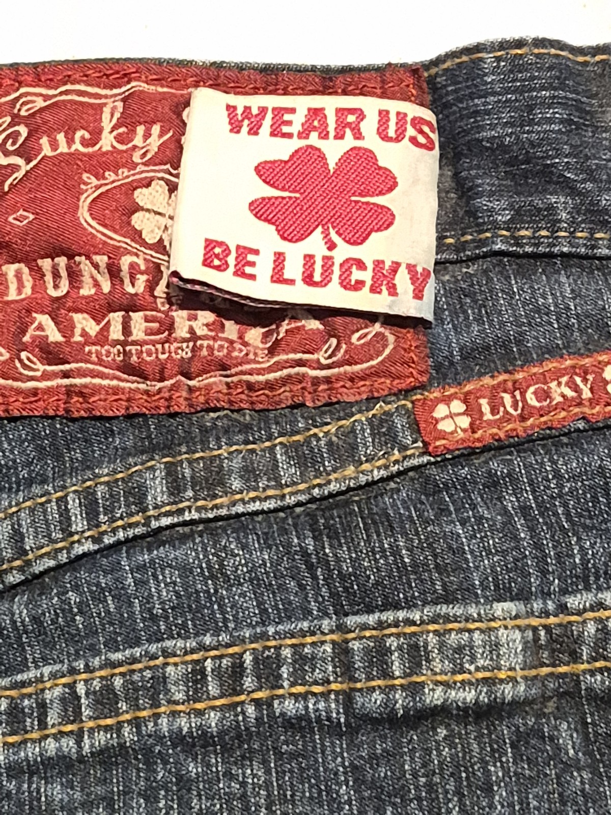 Vintage Lucky Brand 281 Made in USA Low Rise Straight Jeans Sz 4/27 Y2K