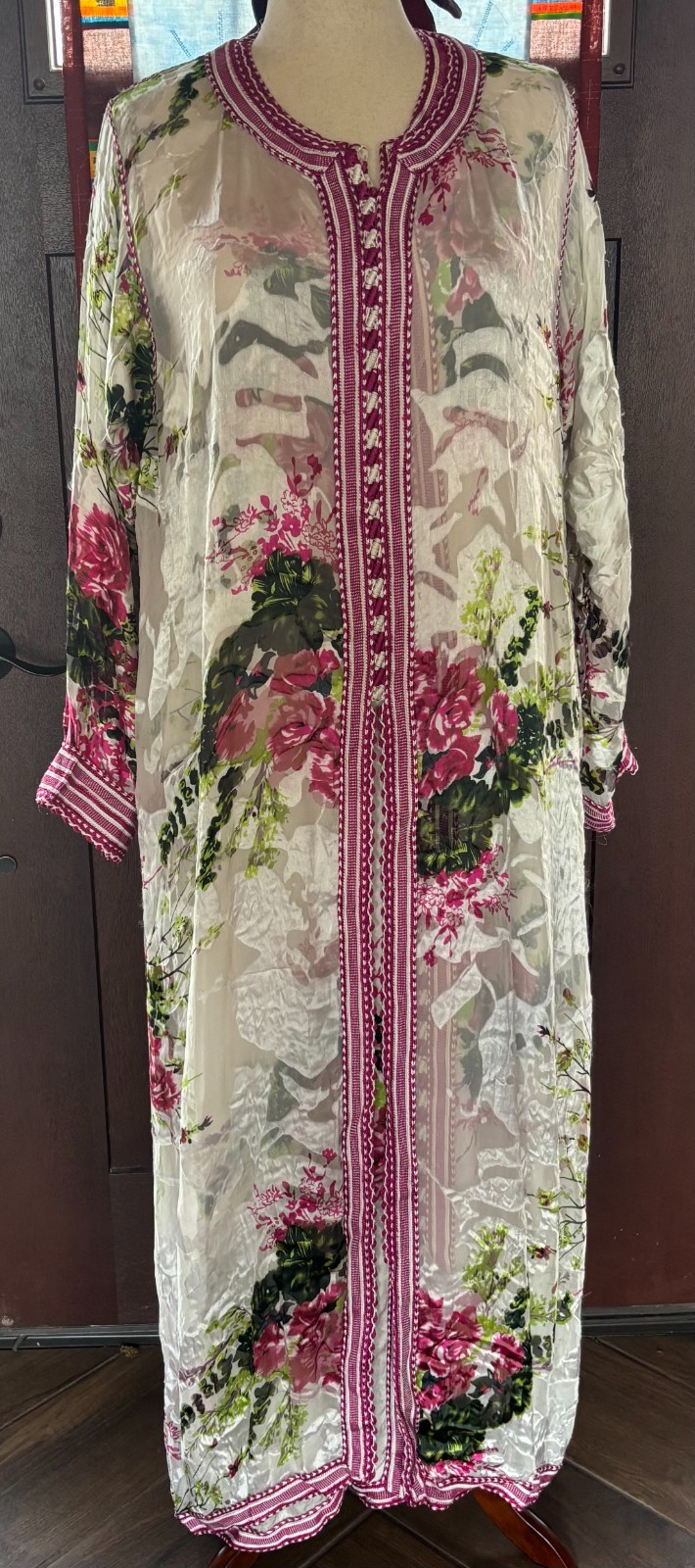 Vtg mid 60&rsquo;s – 70&rsquo;s 2pc Moroccan Caftan Set Sz M-L