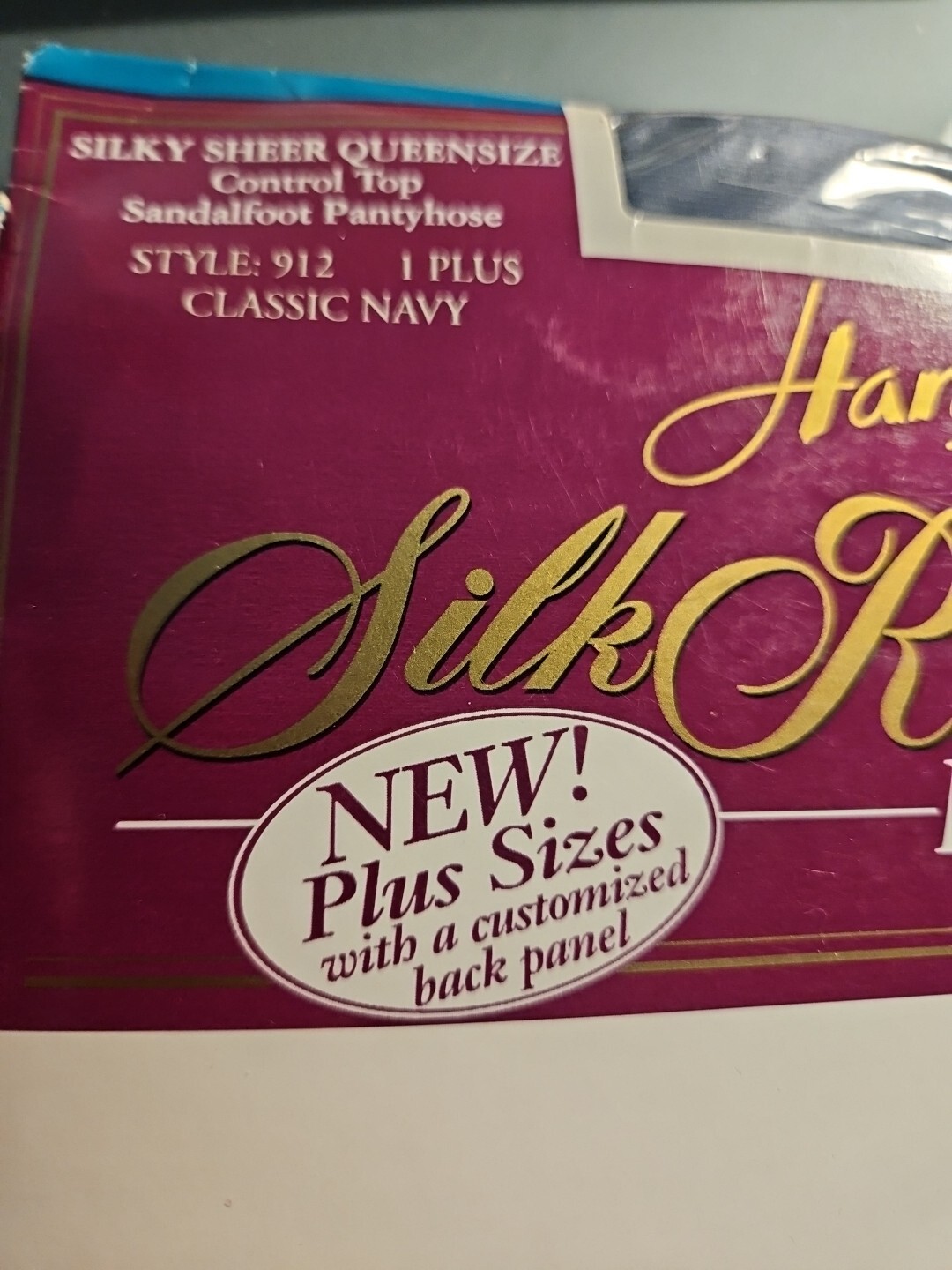 Hanes Silk Reflections Silky Sheer Queensize Style 912 1 Plus Classic Navy