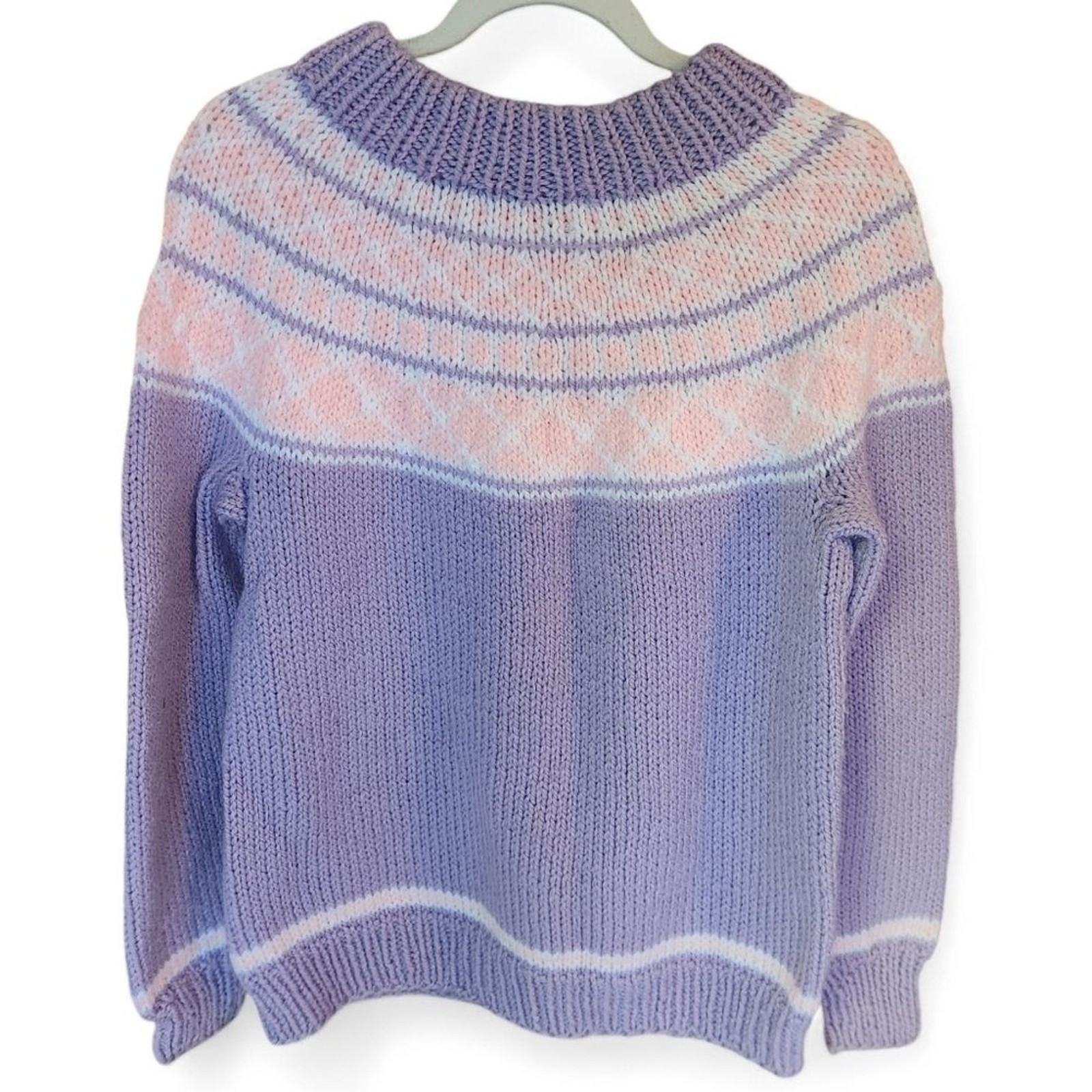 Handmade knit sweater.