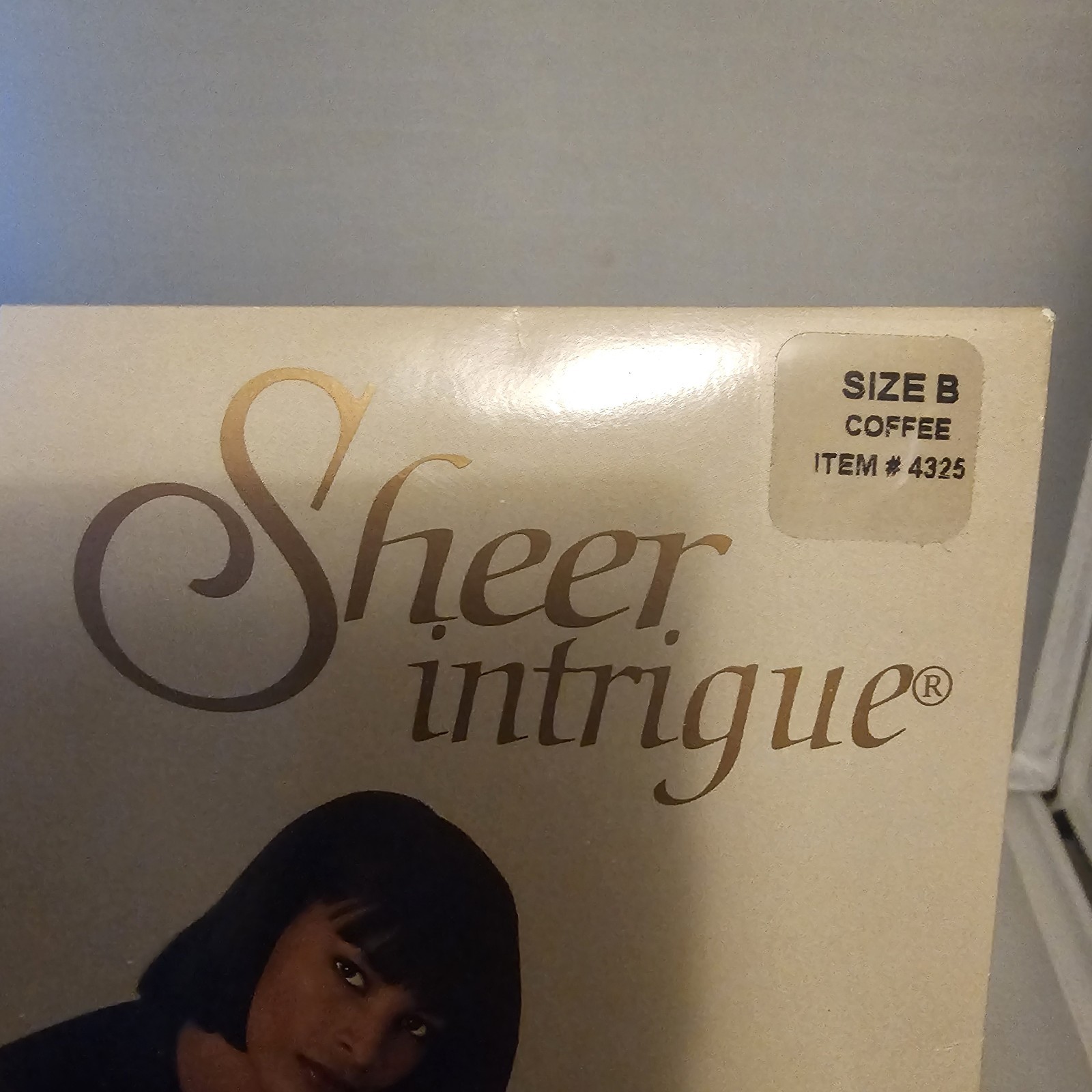 Vintage Sheer Intrigue Coffee Nylon Size B #4325 Ultra Sheer Control Panty Italy