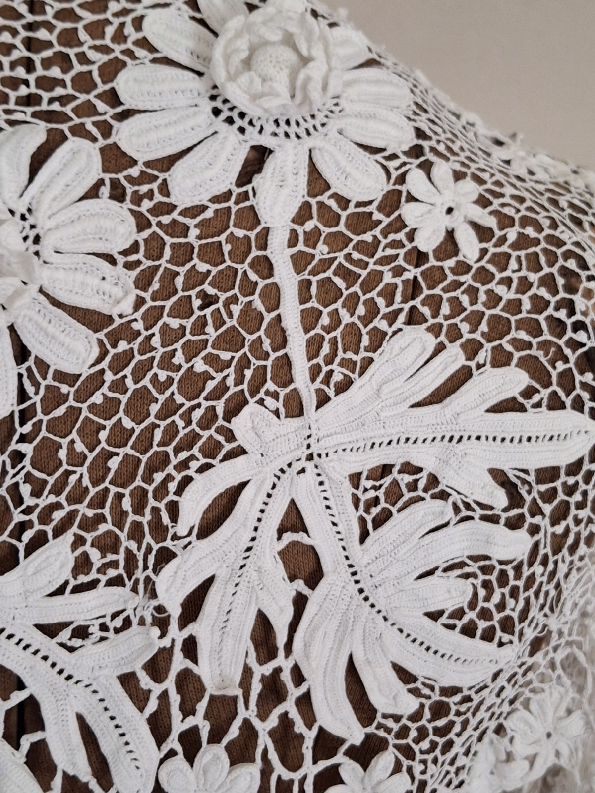 Vintage Edwardian EXQUISITE Irish Crochet Fancy Day Jacket