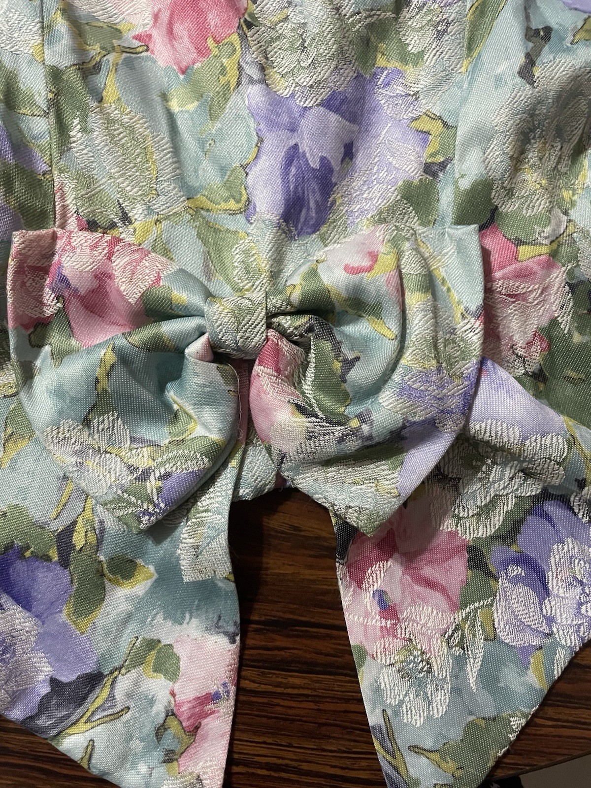 Another Thyme Jacket Size 12 Vintage 1980’s Shoulder Pads Pearl Buttons Bow