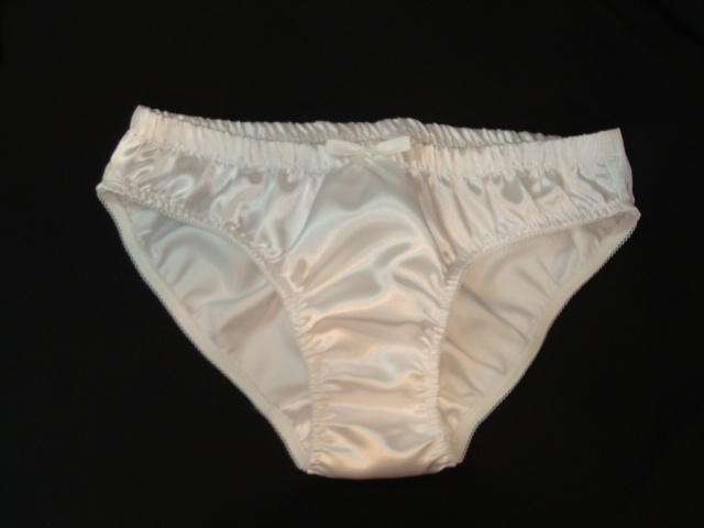 SATIN Double Layer Front Panel Panties – Classic Brief Sissy Panties for Men