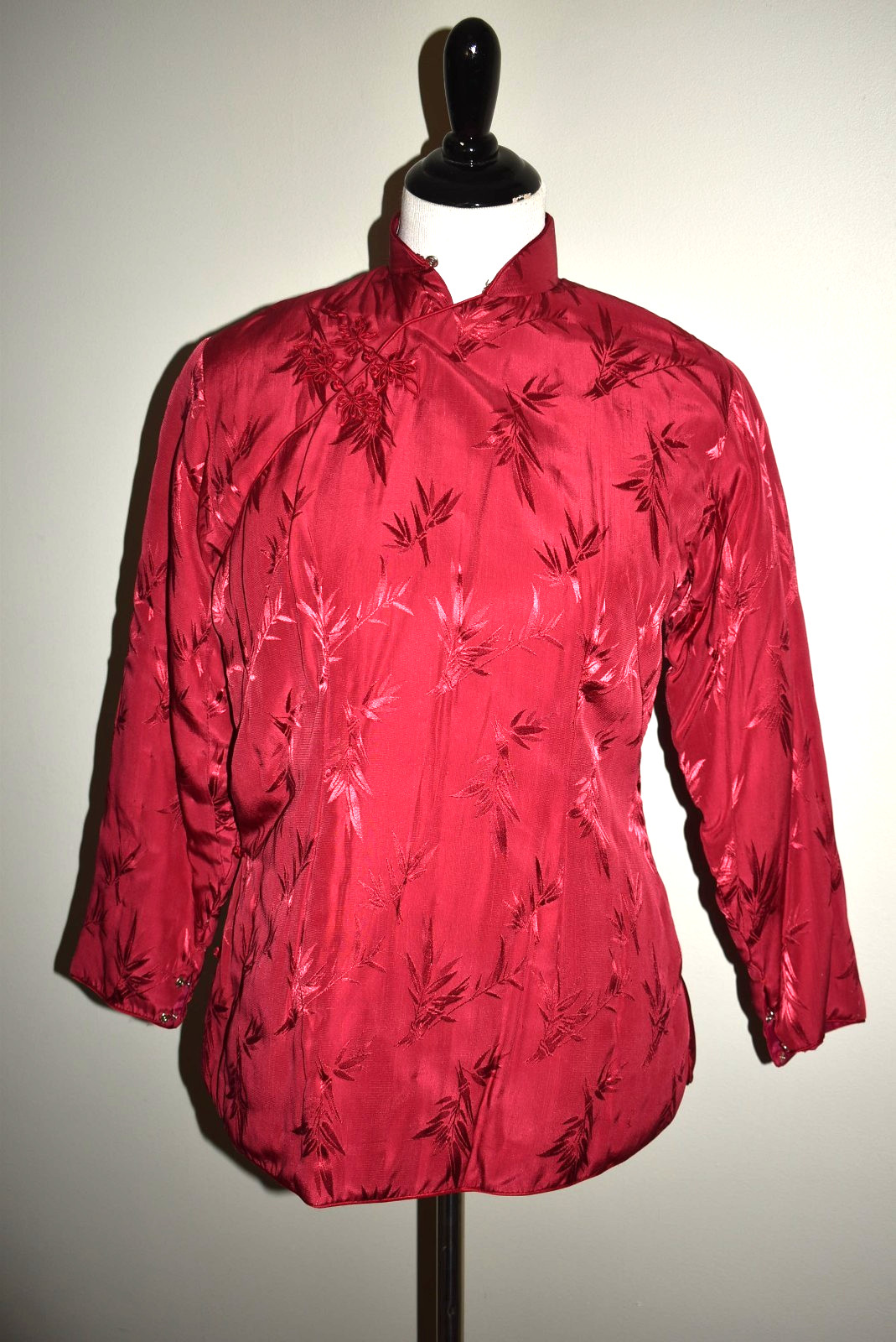 Vintage Chinese Silk Jacket Polylon Brand Women’s M Petite READ