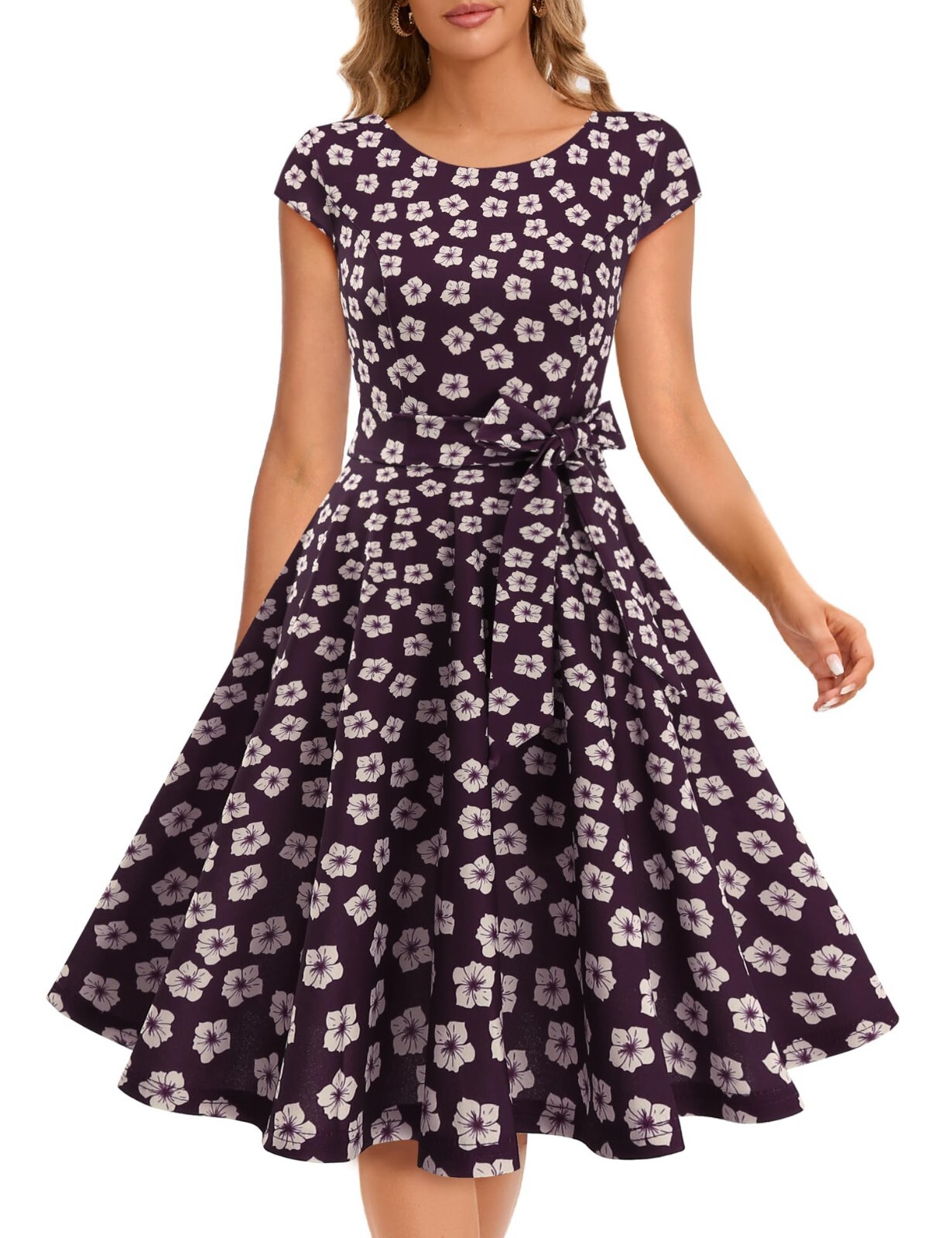 Dressystar Women&rsquo;s Vintage Cocktail Party Dress 1950s Retro Rockabilly Sz S