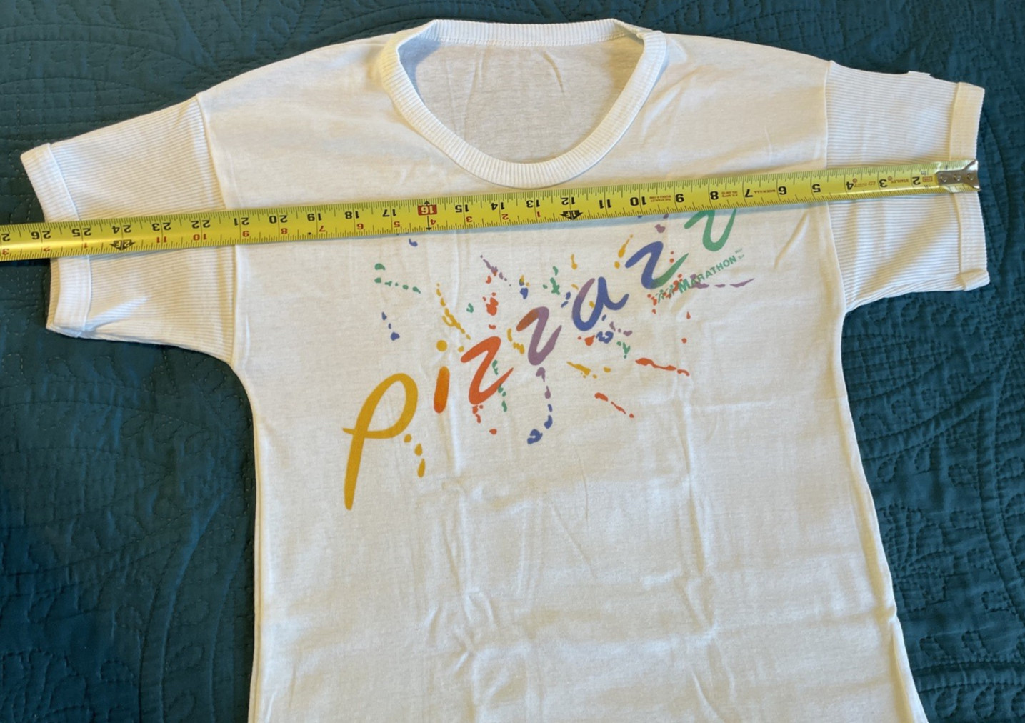 Vintage 1980&rsquo;s~PIZZAZZ Marathon women’s T-shirt, MarathonHer, S-M