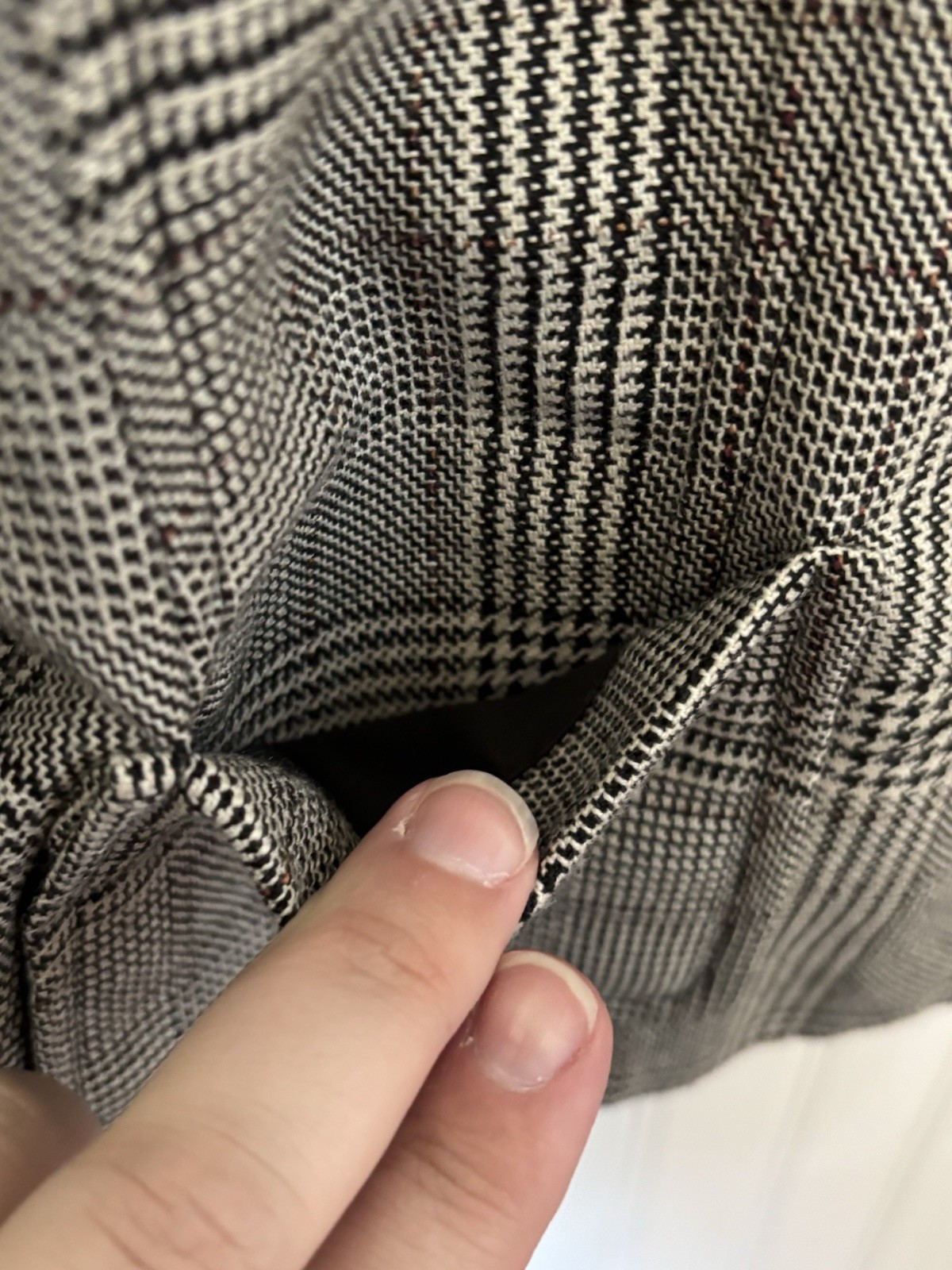 Vintage Levine Classics Suit Jacket Blazer 14 Gray Glen Plaid Pockets Timeless