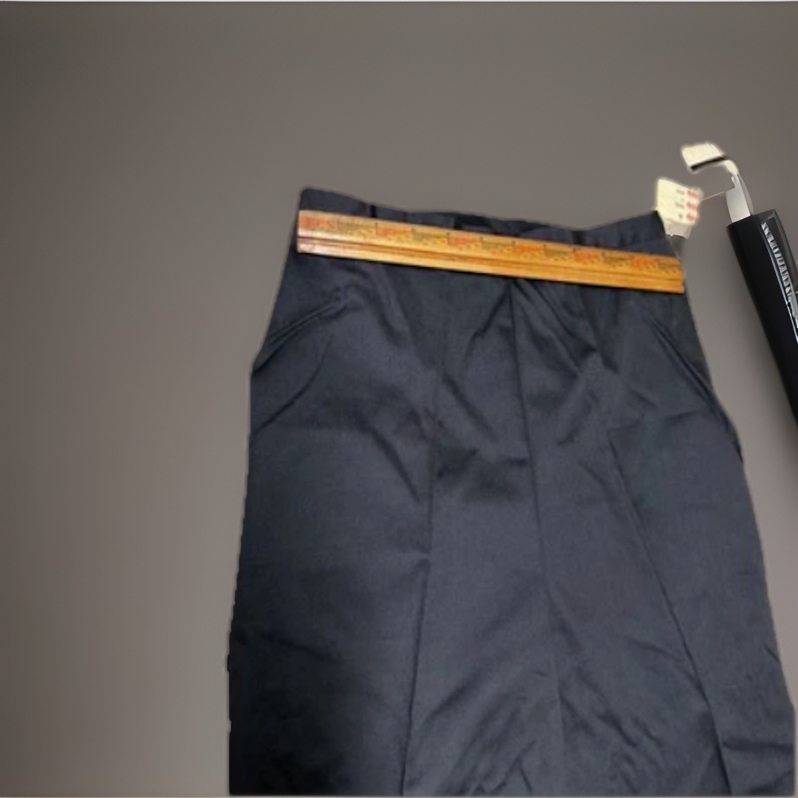 Vtg 60s Jeanie Blue Bell Girls Tapered Slacks Pants Black Cotton NOS NWT Size 14