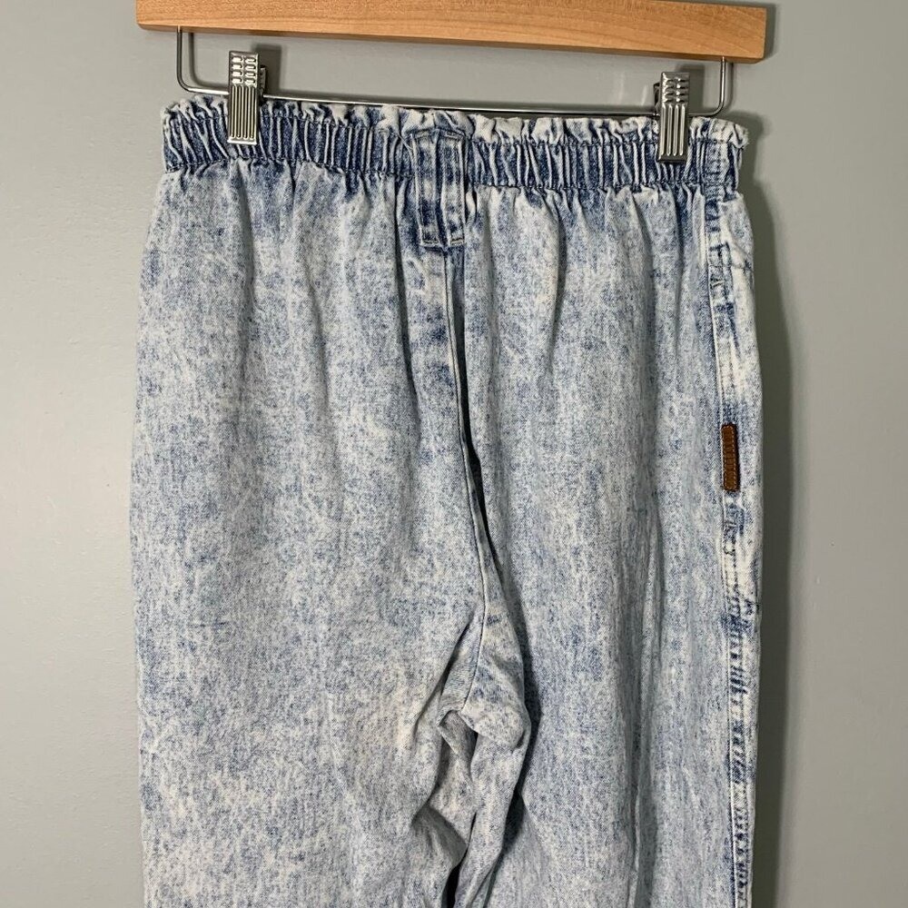 Vintage PS Gitano Acid Wash Jeans Womens 10 Regular High Waist Paperbag 80s 90s