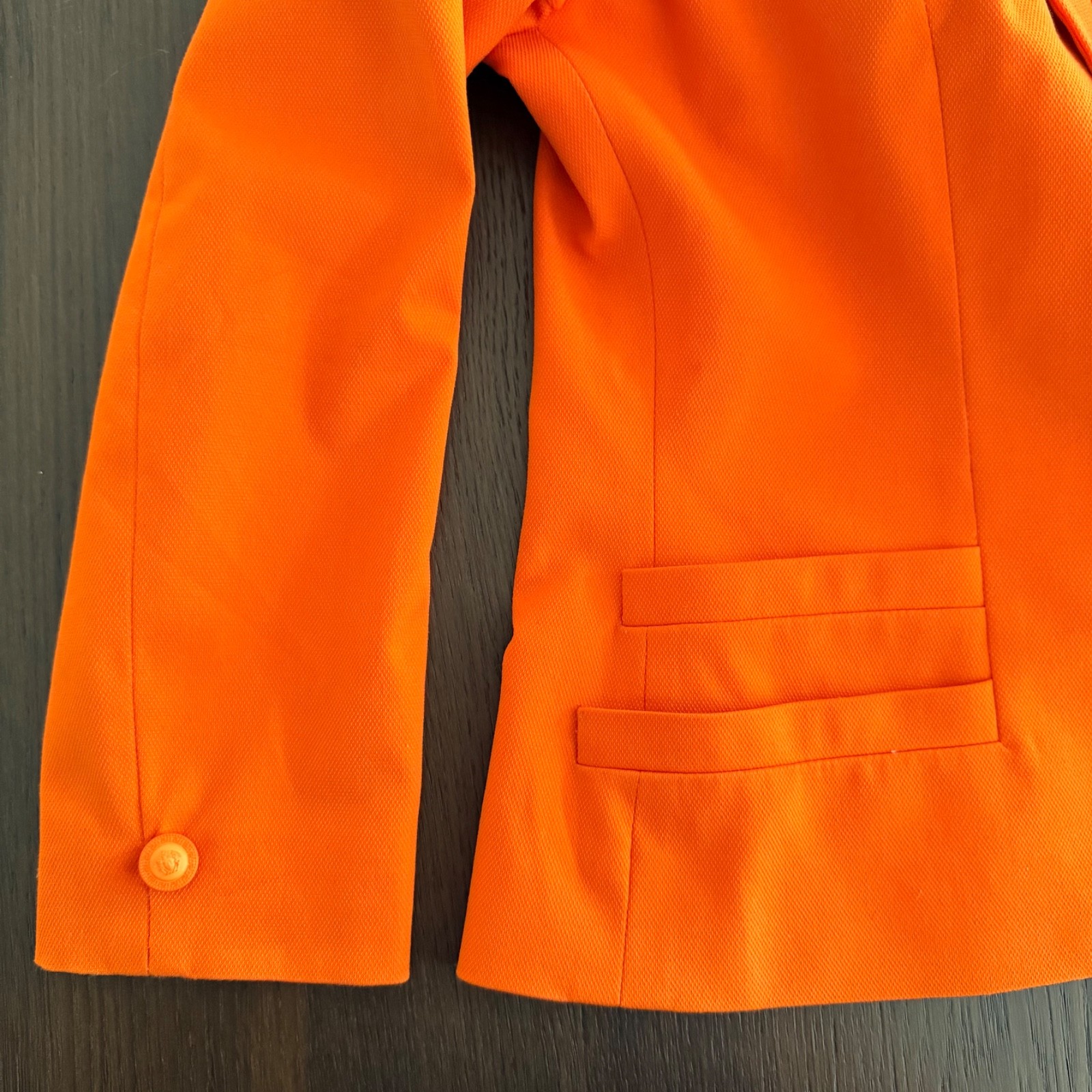 VERSACE JEANS COUTURE orange Blazer 2 button size 42 made in Italy from S/S 1996