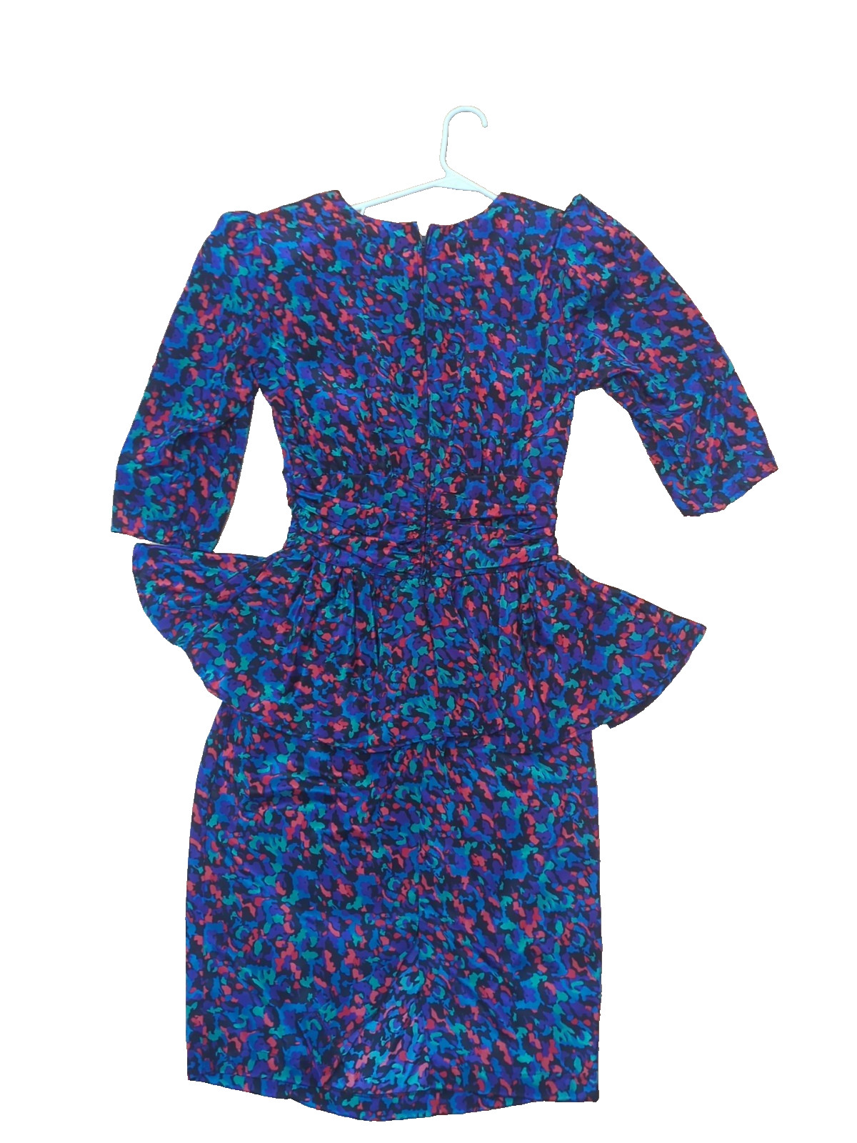 Shelly Michaels Vintage 1980&rsquo;s Colorful Dress Sz 7/8 Small, Fitted