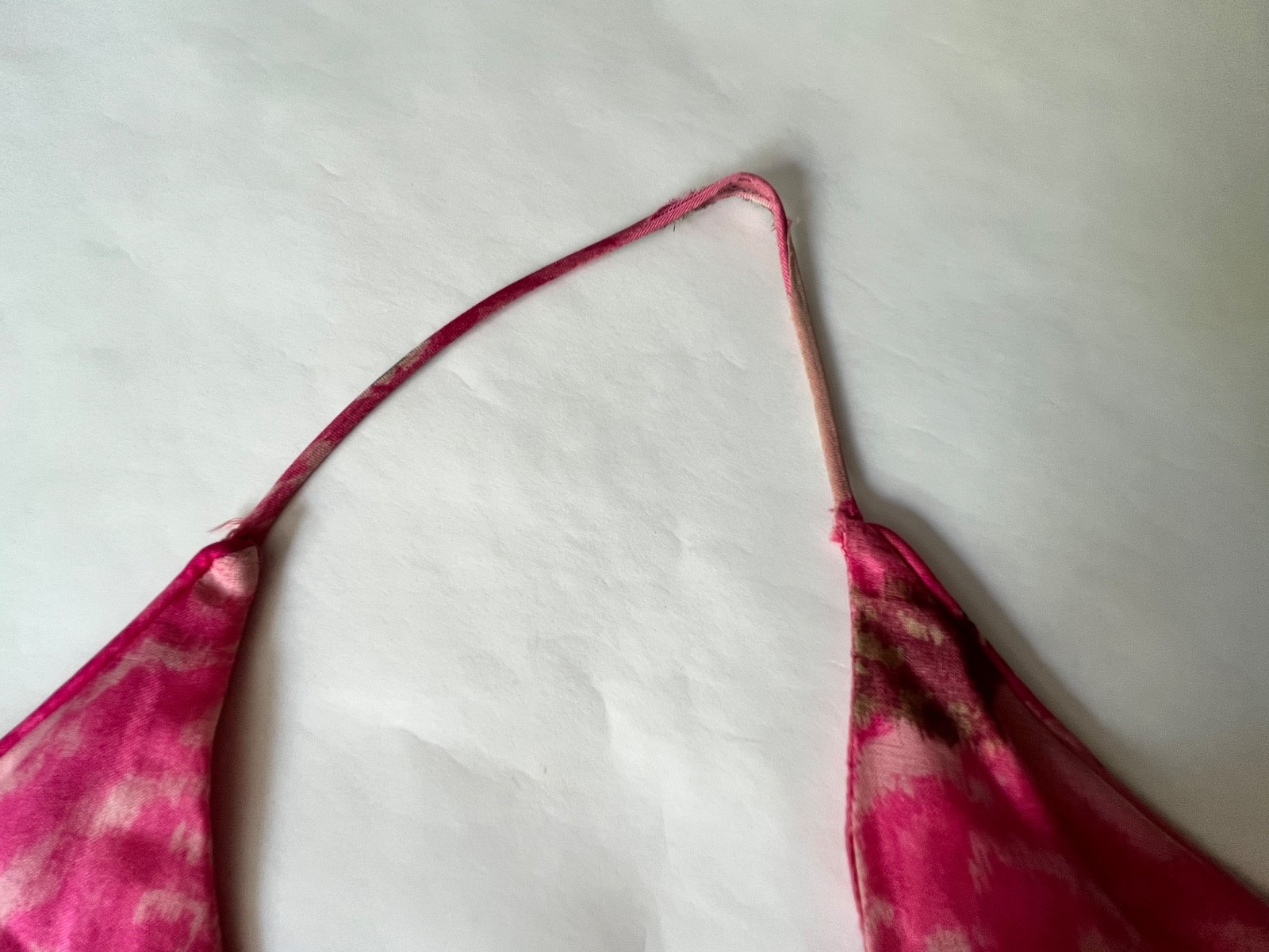 VTG 50&rsquo;s Saks Fifth Avenue Pink Floral Bubble Hem Dress SZ XS/S 24 inch Waist