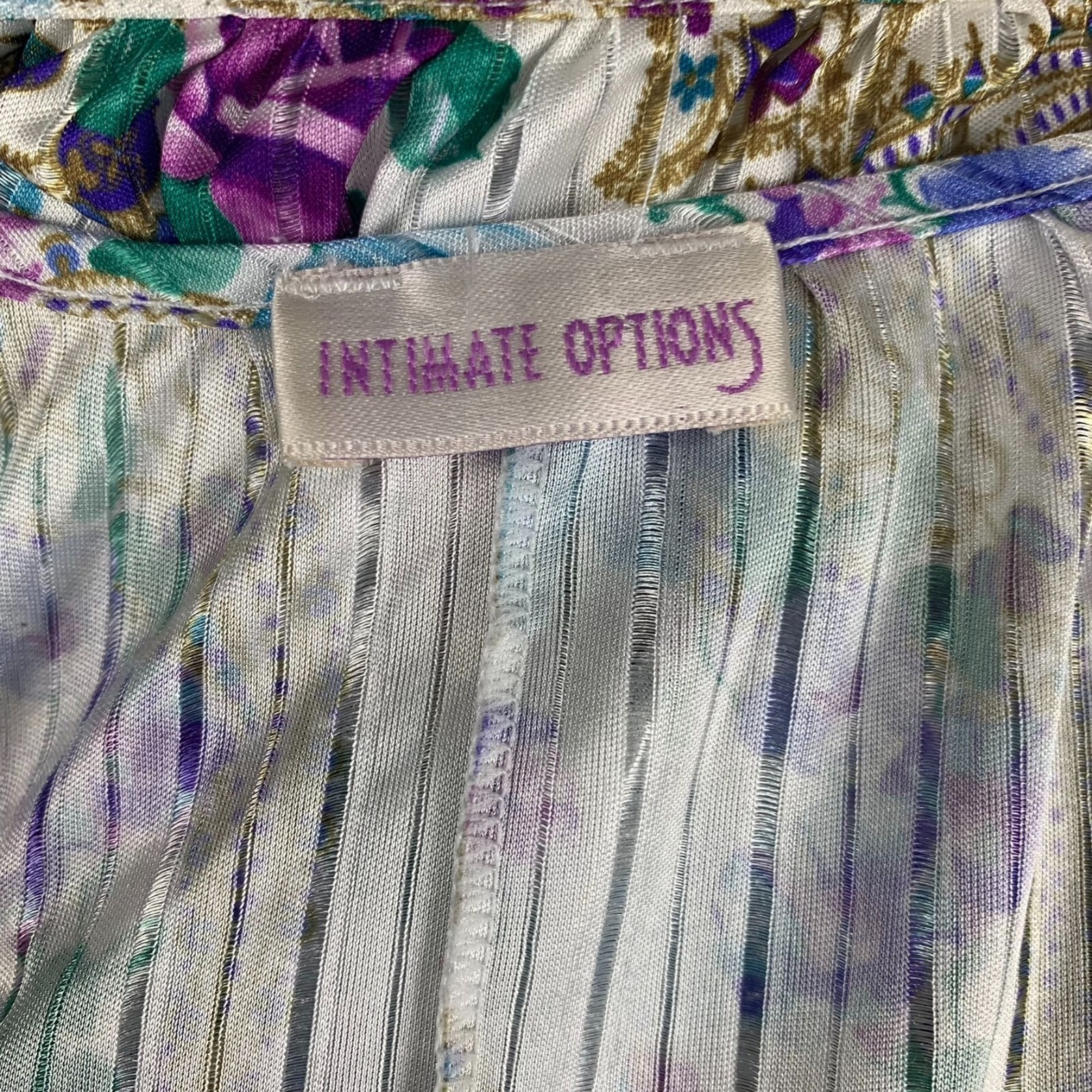 Intimate Options Vintage Nightgown Floral Paisley Grandmacore No Size Tag (L)