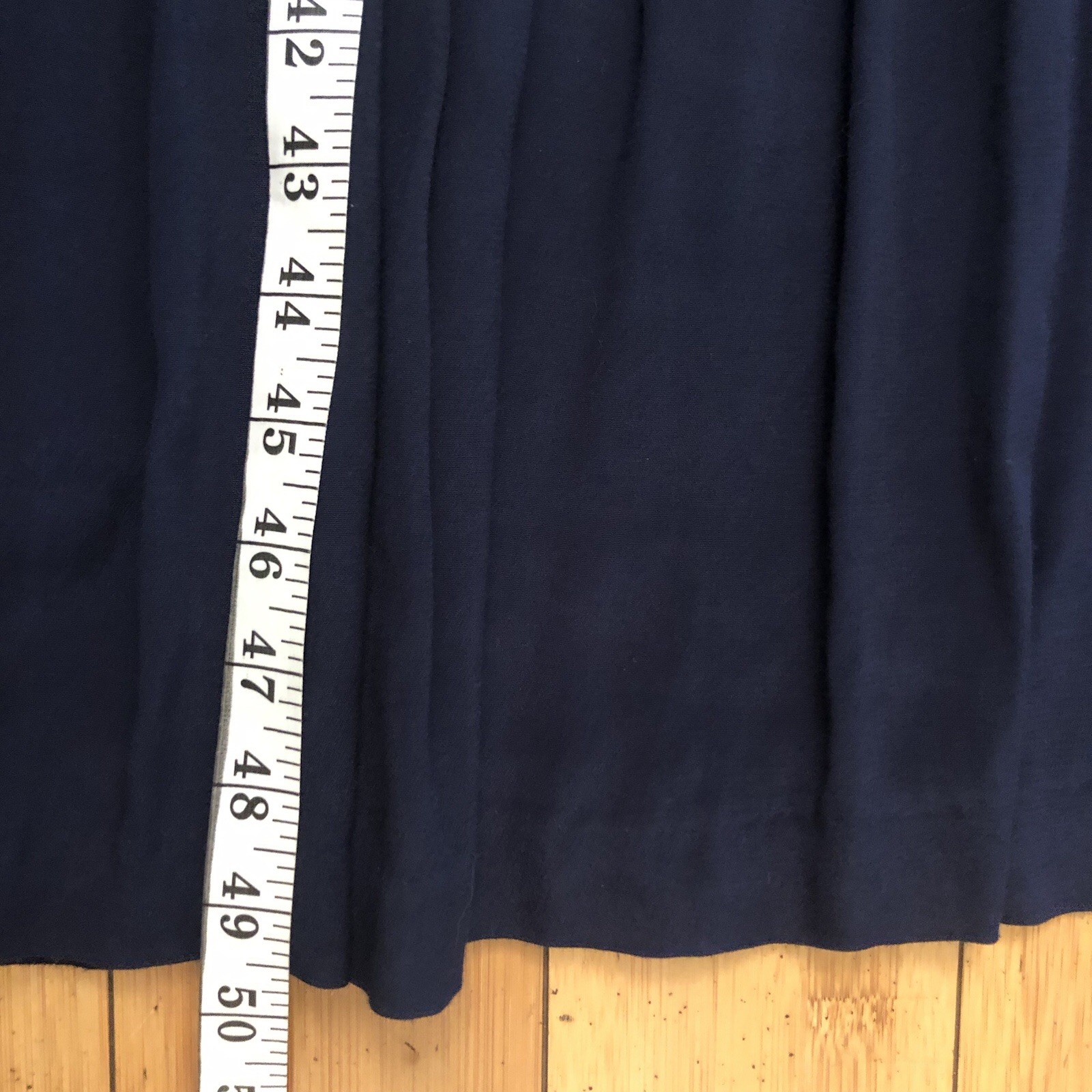 Vintage 70s Karin Stevens Beaded Embroidered Whimsical Navy Blue Maxi Dress 6