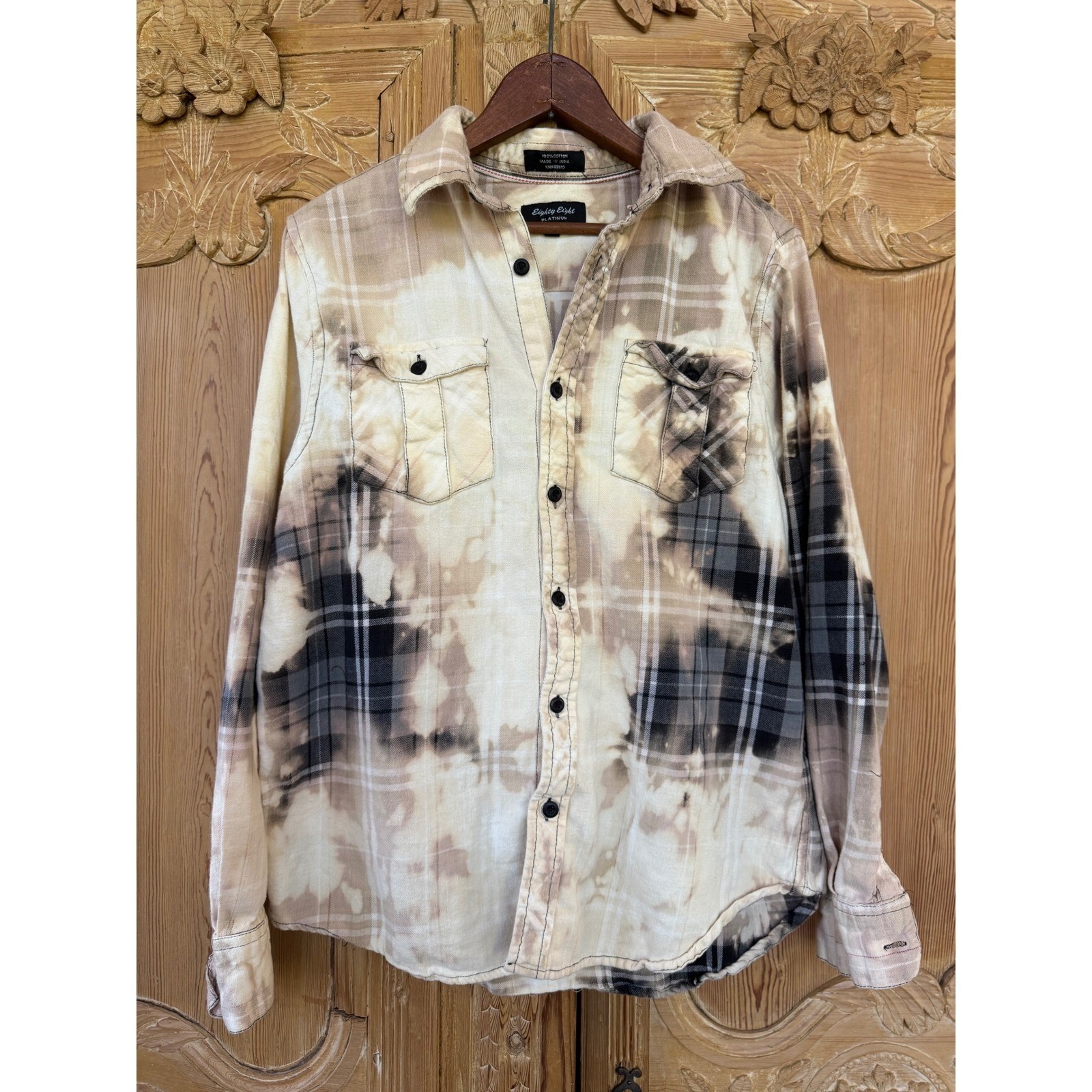 Vintage Marijuana Propaganda Flannel Large Bleached Devil&rsquo;s Harvest Shirt