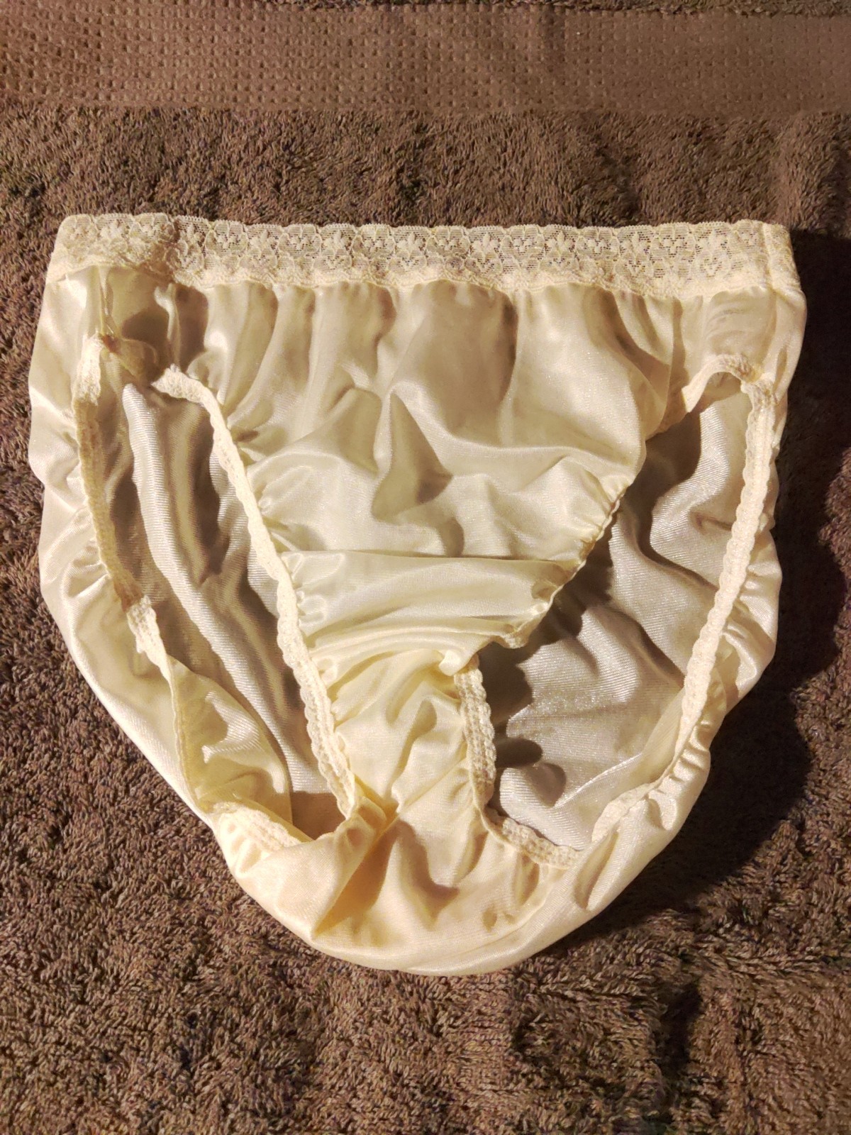 Hicut Sz 7 vintage fruit of the loom 100% nylon panties w/tag, Wide Lace