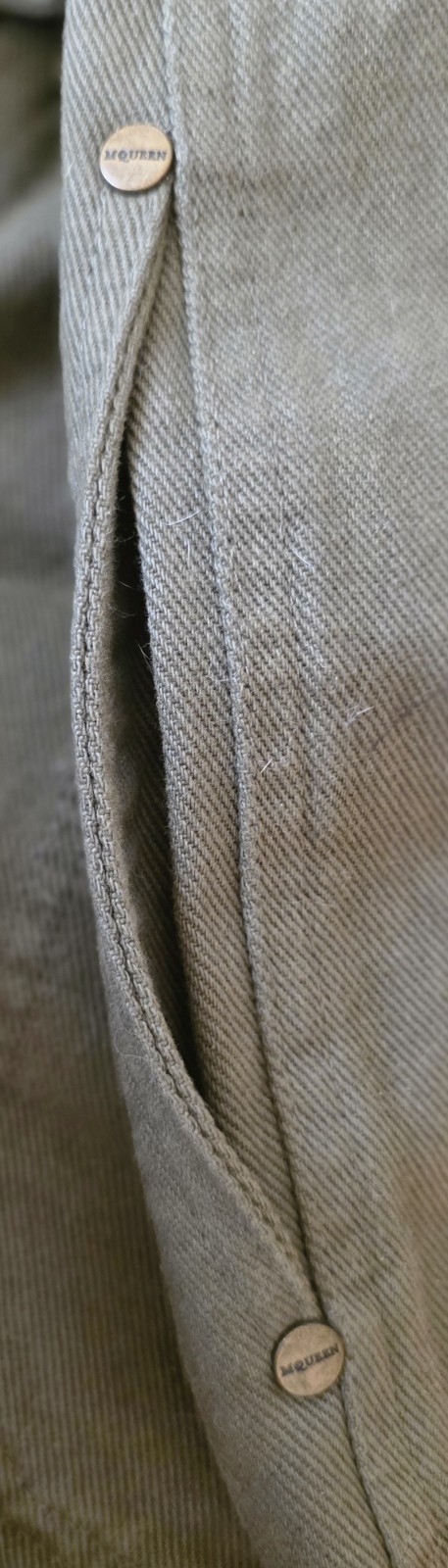 Rare 2003 Alexander McQueen Wide Leg Cargo Pants Unisex Archival Size 42
