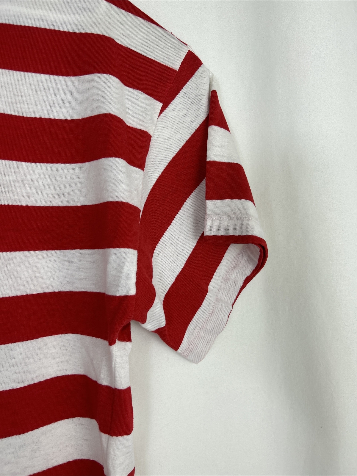 Vtg Gee Gee&rsquo;s by Milaca Mills Red White Striped University Club Sleep Shirt OS