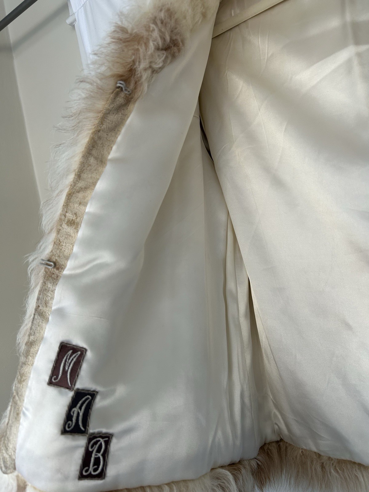 Authentic Vintage Mongolian Lamb Fur 1970s Boho Cropped Coat