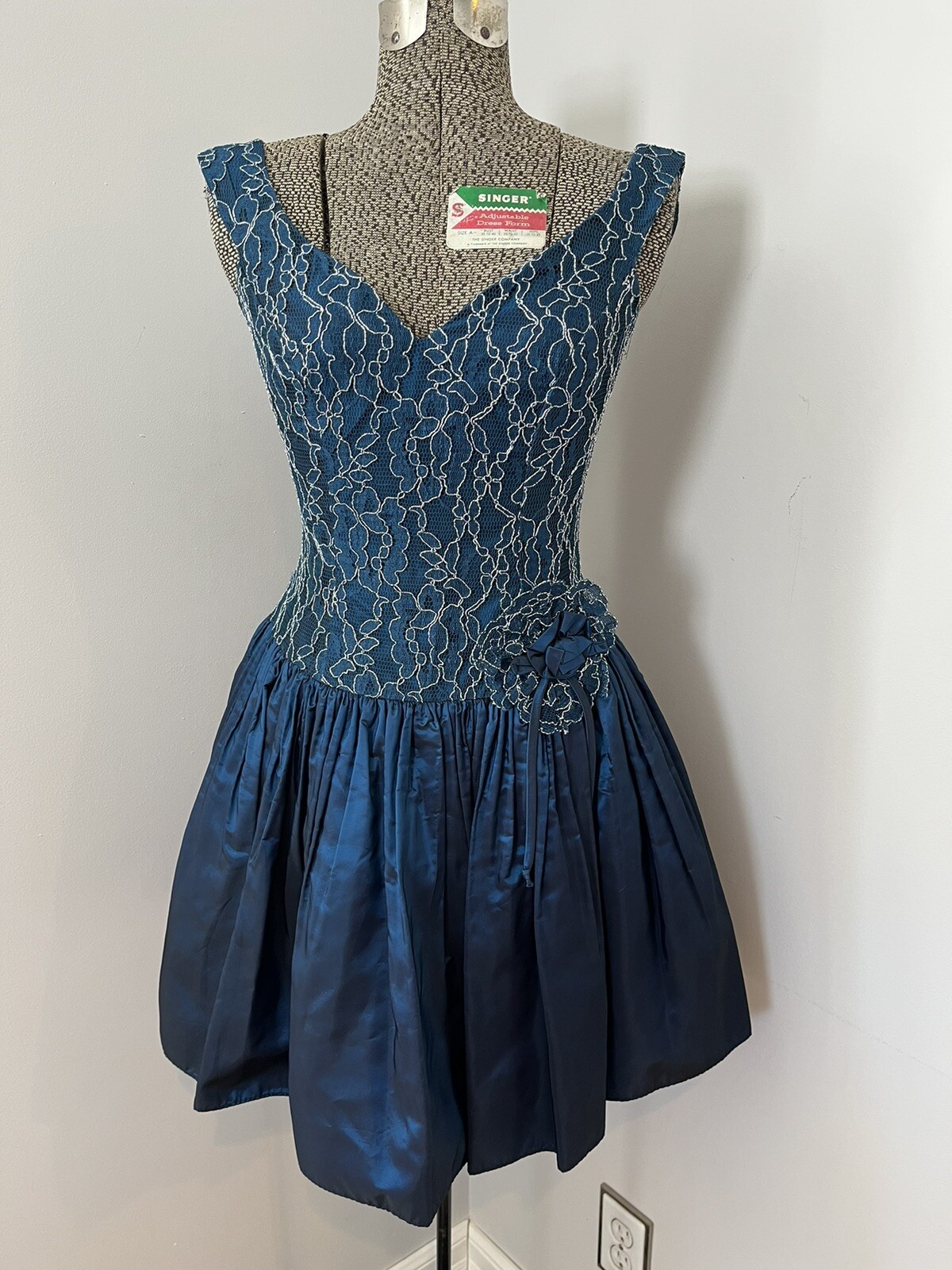 Vtg 80s Flirtations by Alfred Angelo Party Dress Pageant Homecoming Prom