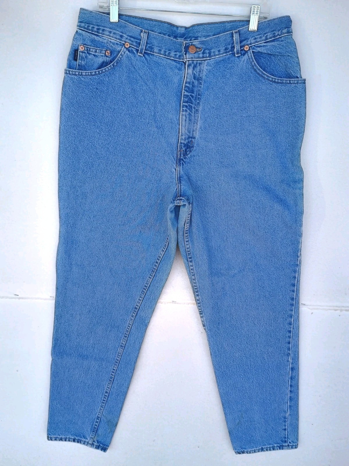 Vintage Chic Womens Sz 20 Avg Mom Jeans Relaxed Fit Med Wash High Rise 36×32