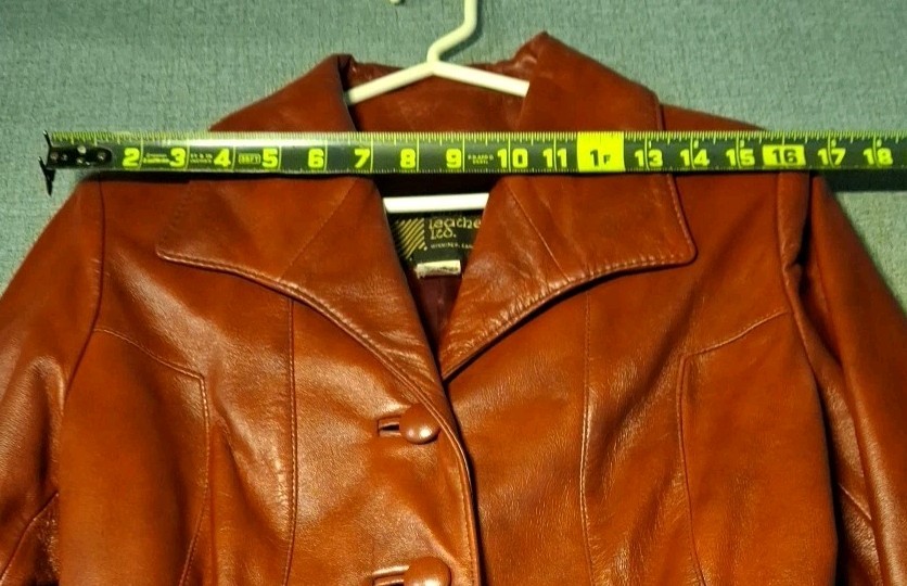 Vintage Ami Leather Ltd Fitted Lined Women&rsquo;s Flared Trench Coat BURGUNDY Sz 10