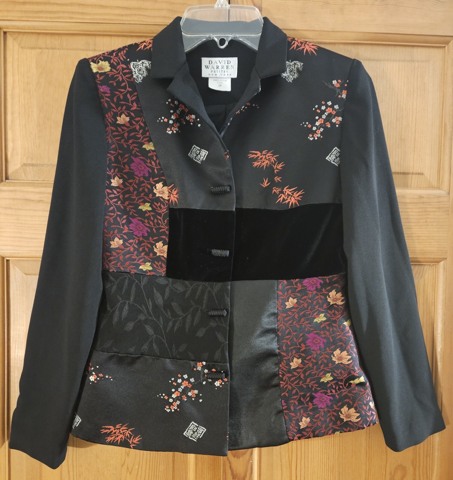 David Warren Vintage Asian Patchwork Size 2P Jacket
