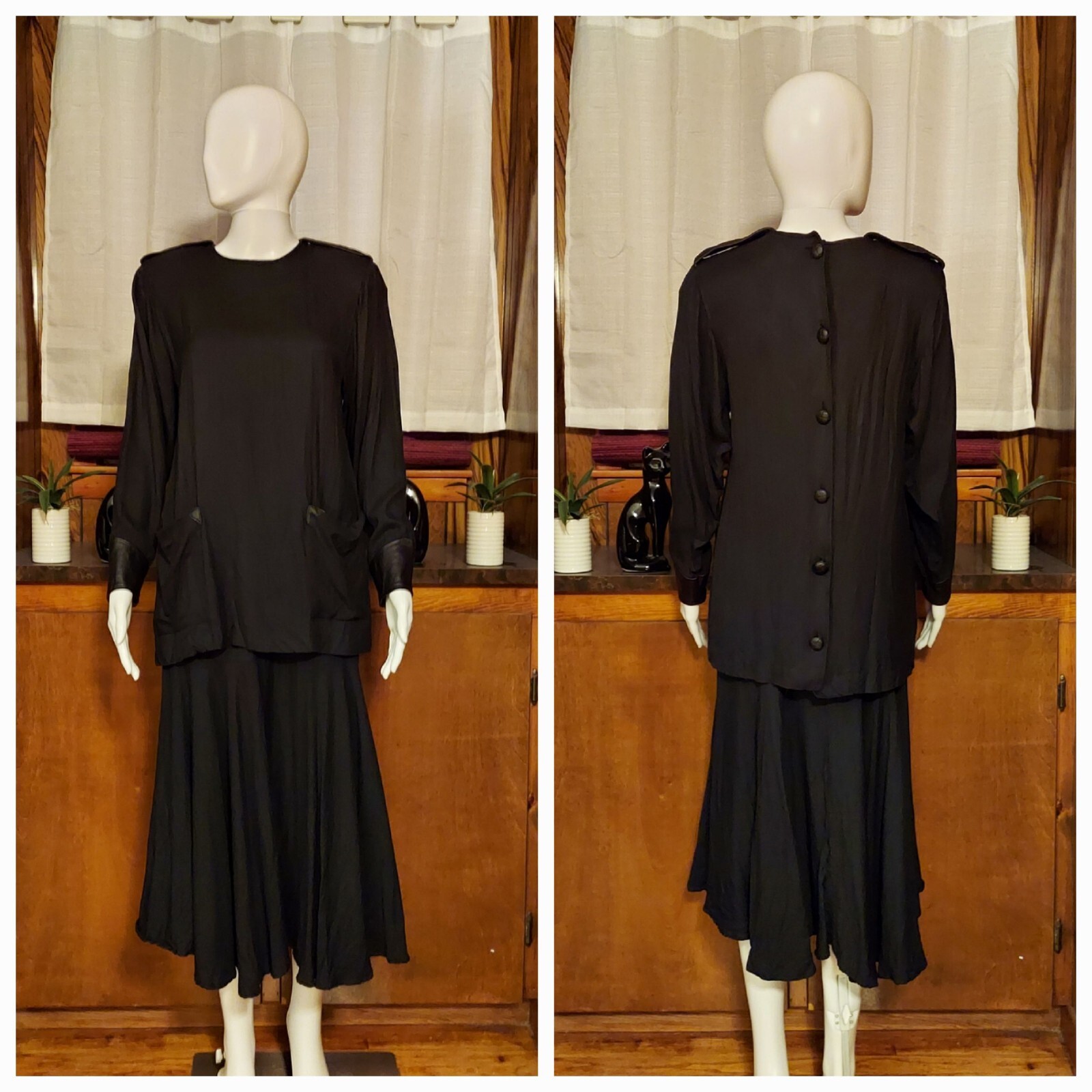 Vintage 80&rsquo;s D&rsquo;Albert Ltd. Button Back Tunic And Skirt Set Size 5-6 Made In USA