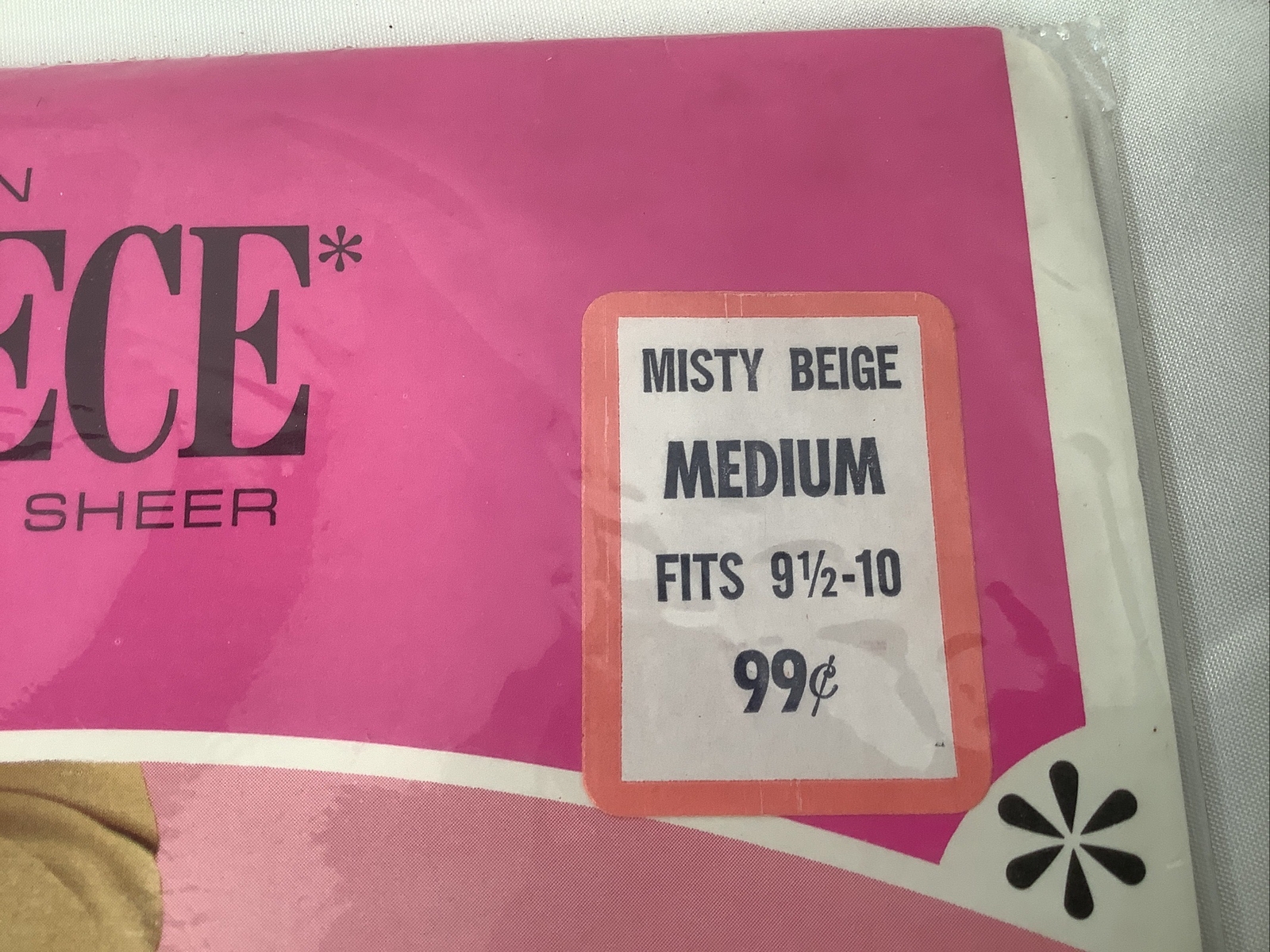 Vintage NOS Stocking Cantrece By Shirley Gay Medium 9 1/2 – 10 Misty Beige